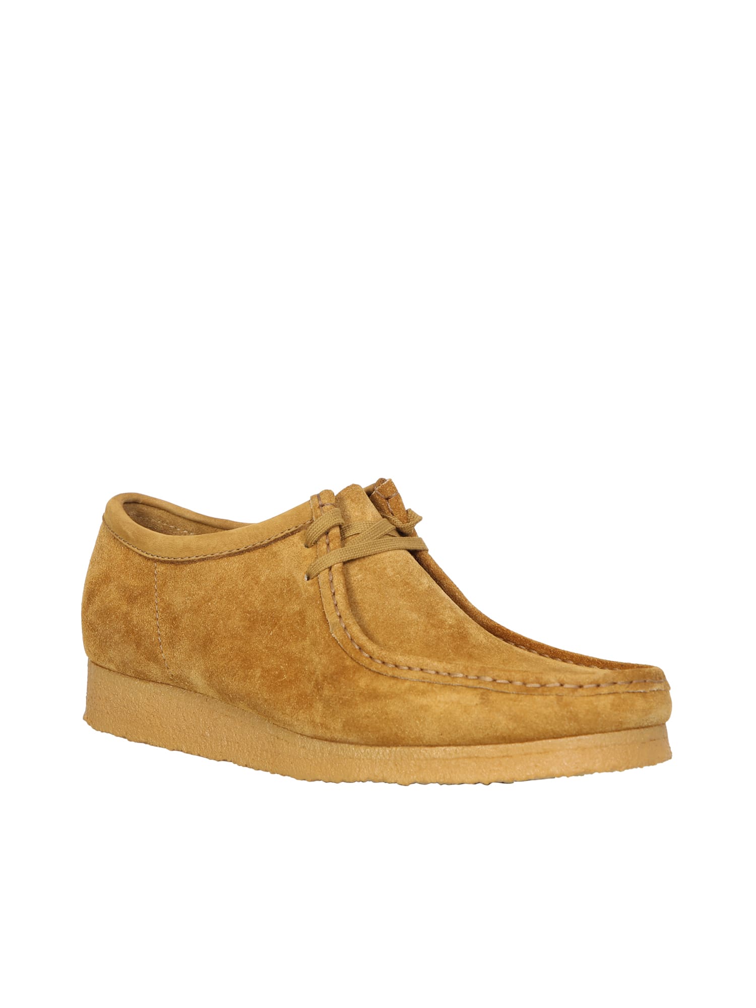 Shop Clarks Wallabee Light Brown Ankle Boots