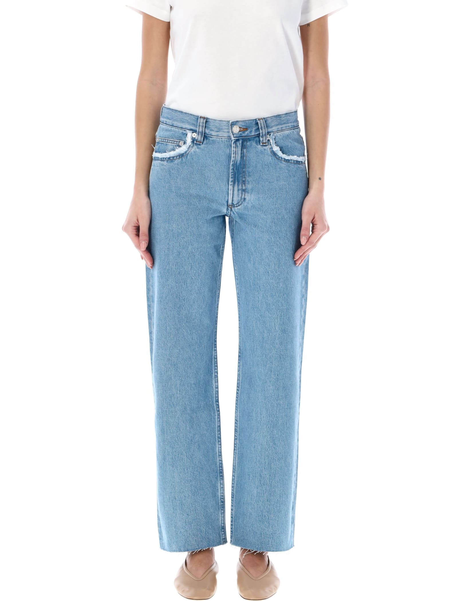 Relaxed Raw Edge Jeans