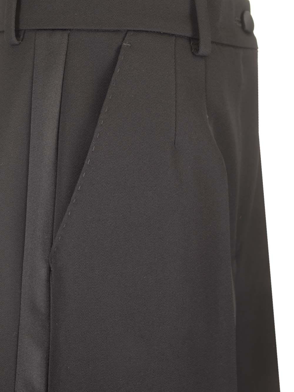 Shop Dolce & Gabbana Look 40 Black Midi Skirt In Gabardina Lana