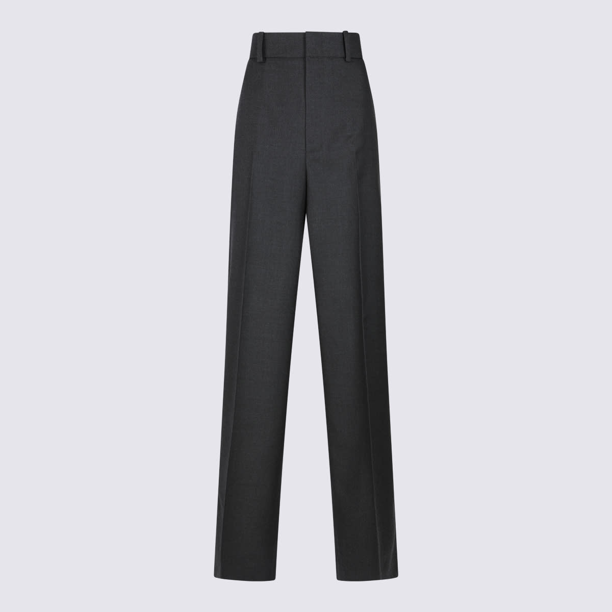 Shop Gucci Dark Grey Wool Pants