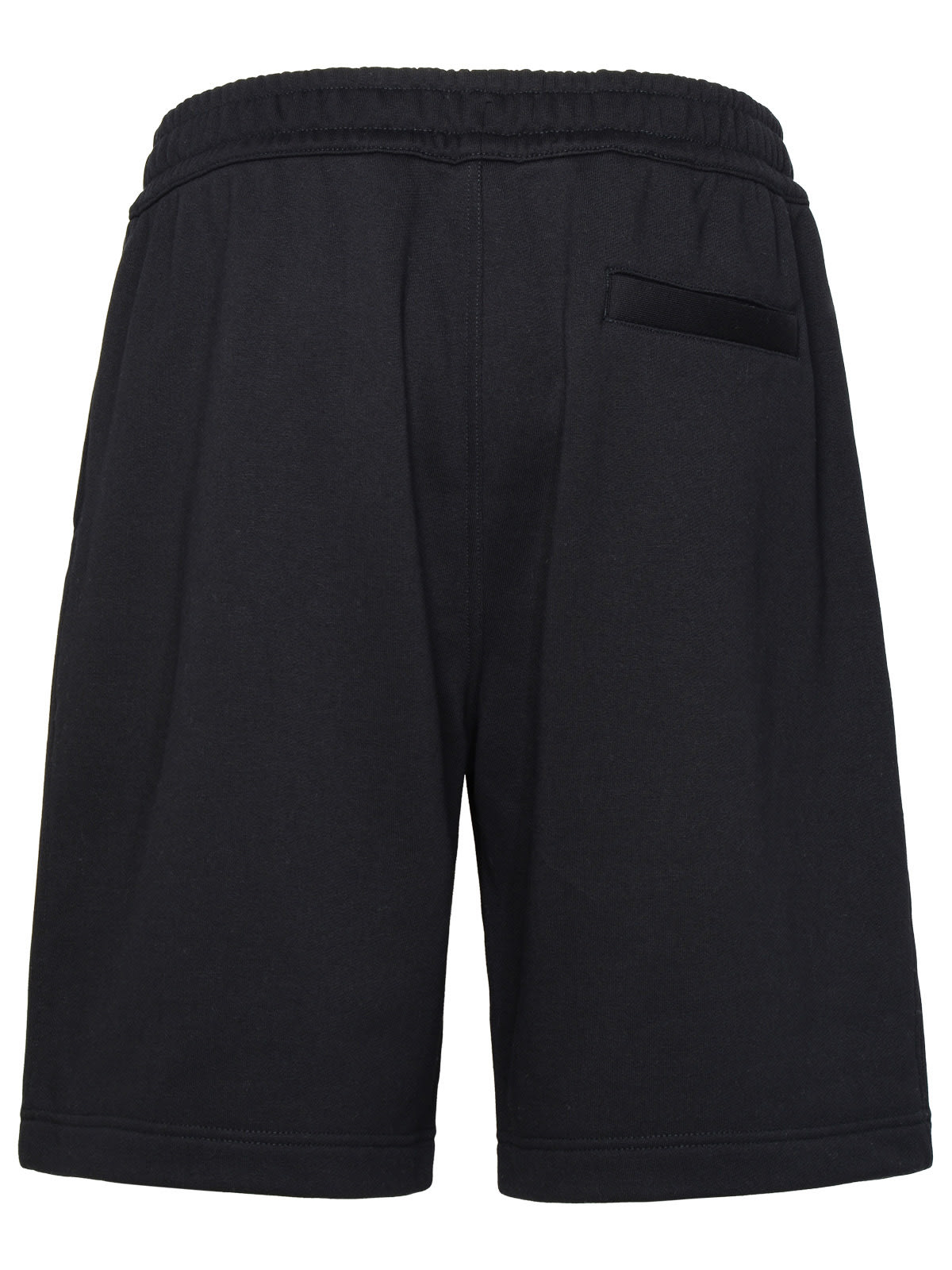 Shop Burberry Raphael Black Cotton Bermuda Shorts