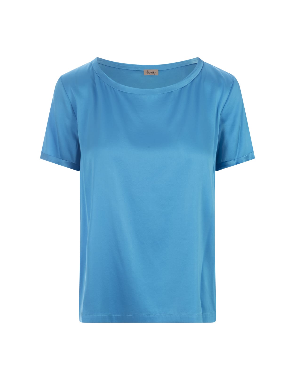 Her Shirt Blue Silk T-shirt