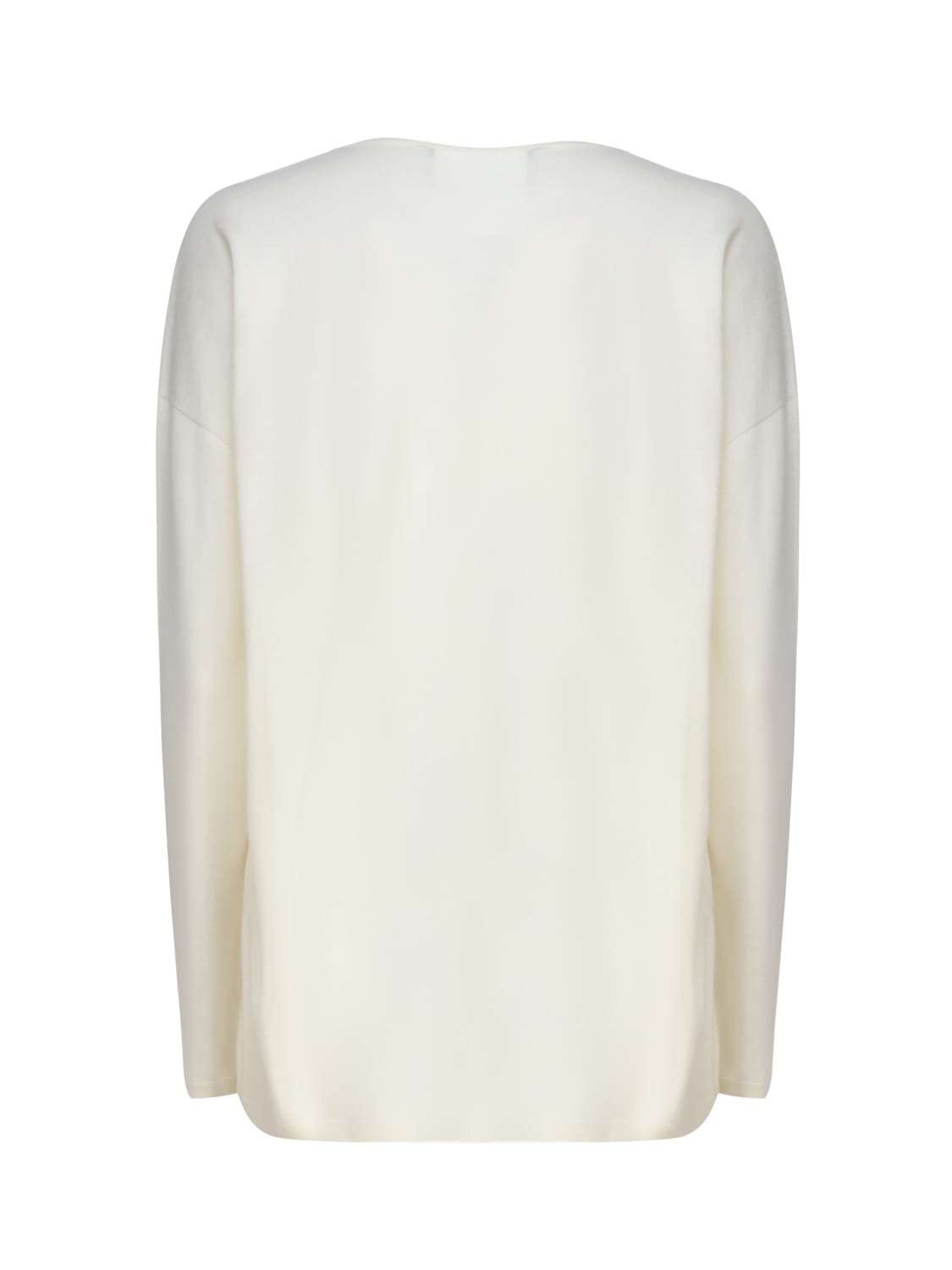 Shop Max Mara Freccia Knit In Cashmere In White