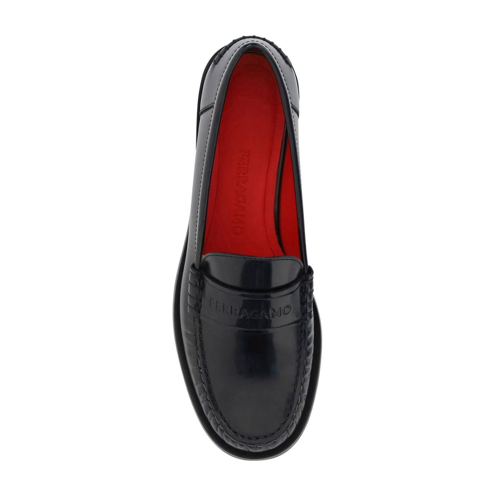 Shop Ferragamo Irina Loafers In Black