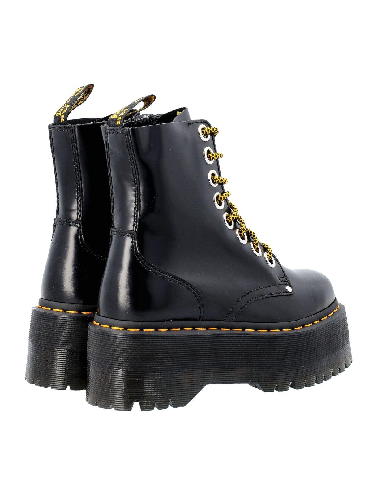 Dr. Martens Jadon Max Platform Boots In Black