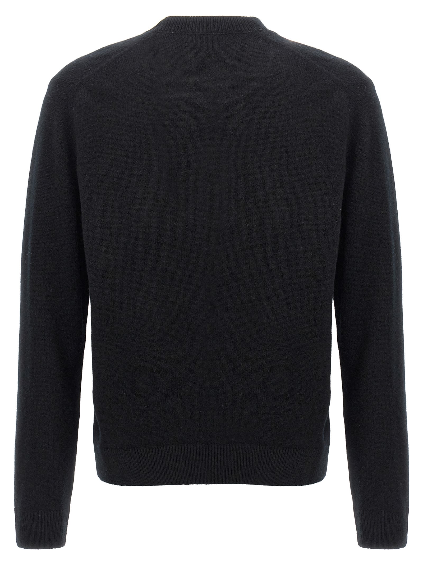 Shop Maison Kitsuné Bold Fox Head Sweater In Black