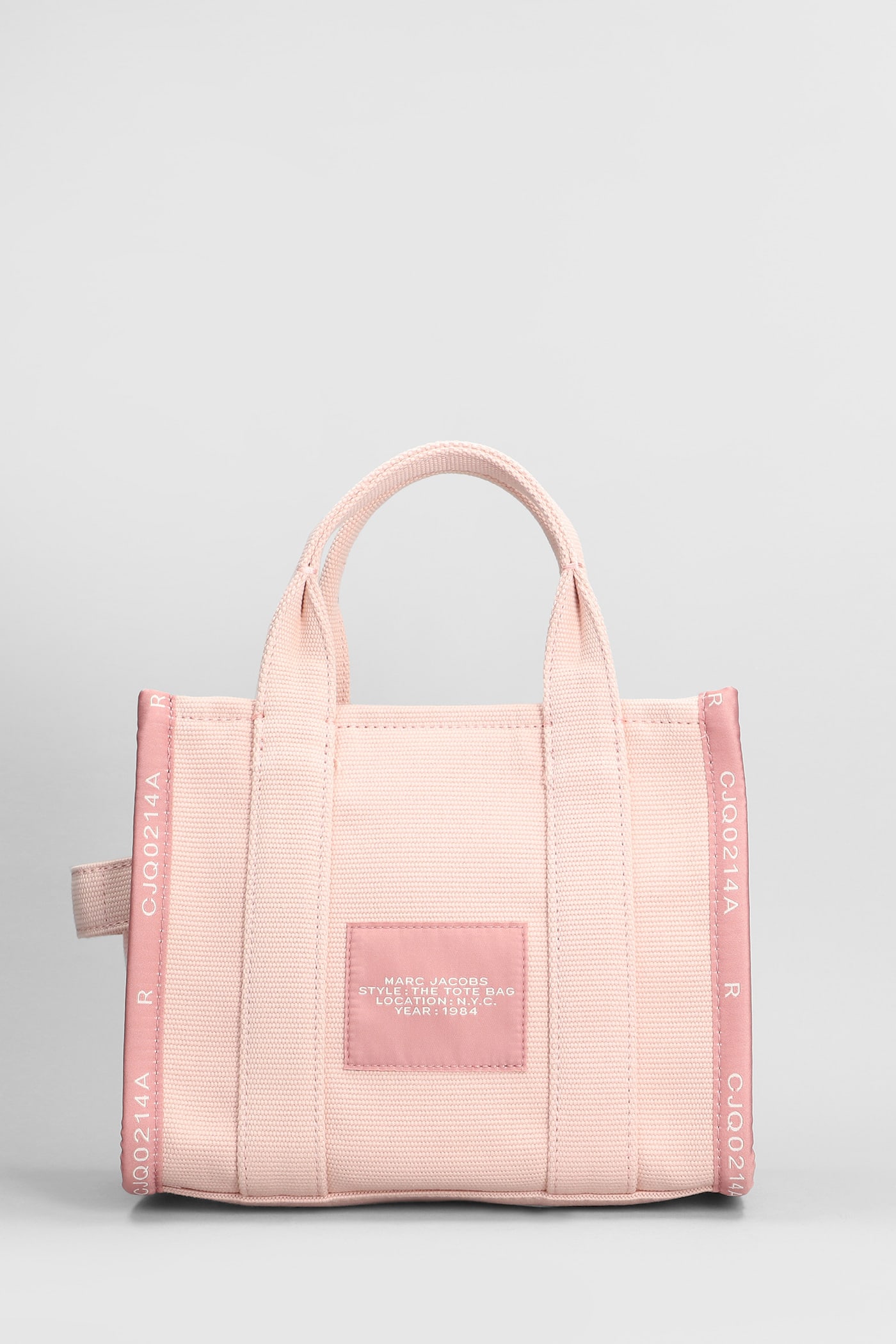 Shop Marc Jacobs The Small Tote Tote In Rose-pink Cotton