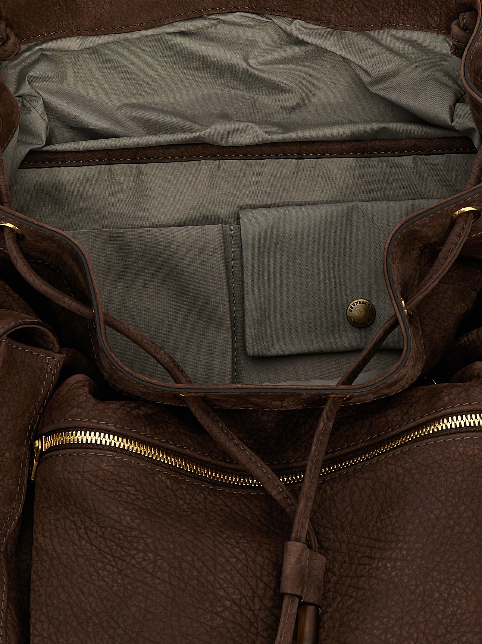 Shop Brunello Cucinelli City Backpack In Brown