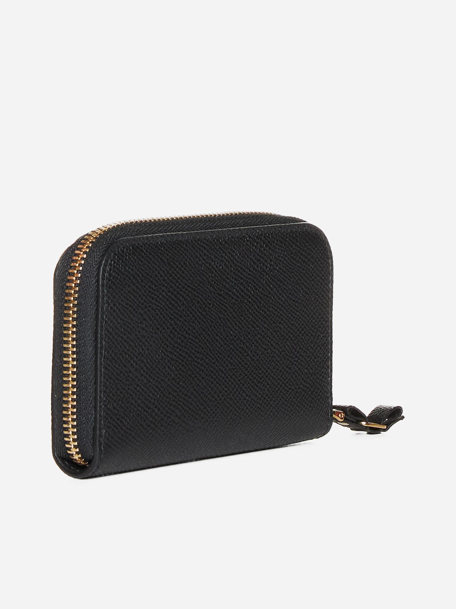 Shop Ferragamo Vara Leather Pouch In Black