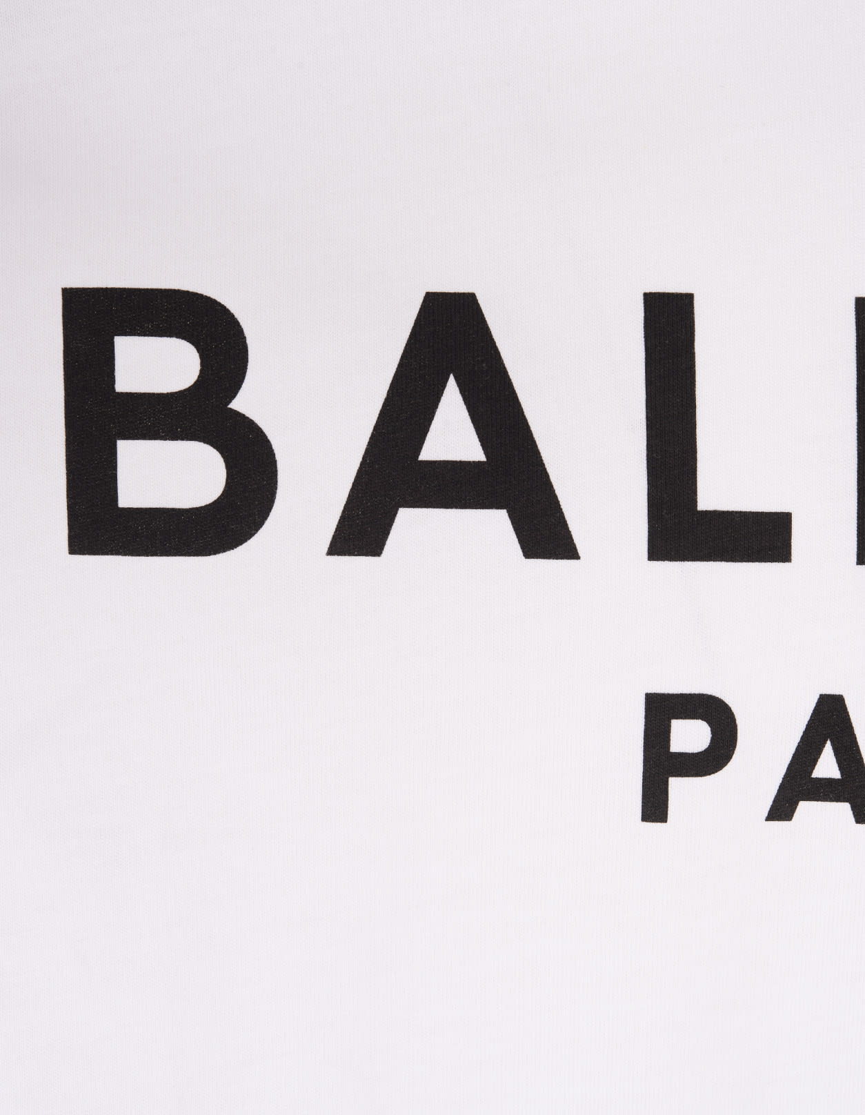 Shop Balmain White T-shirt With  Paris Logo