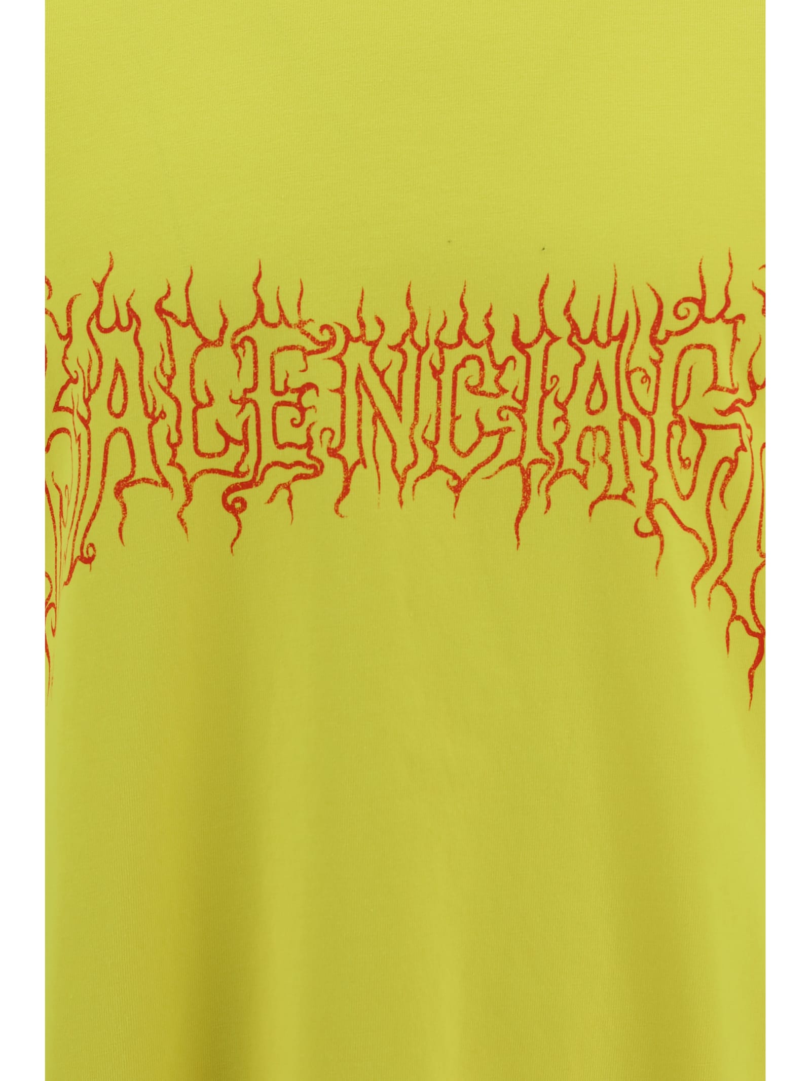 Shop Balenciaga T-shirt In Yellow/red
