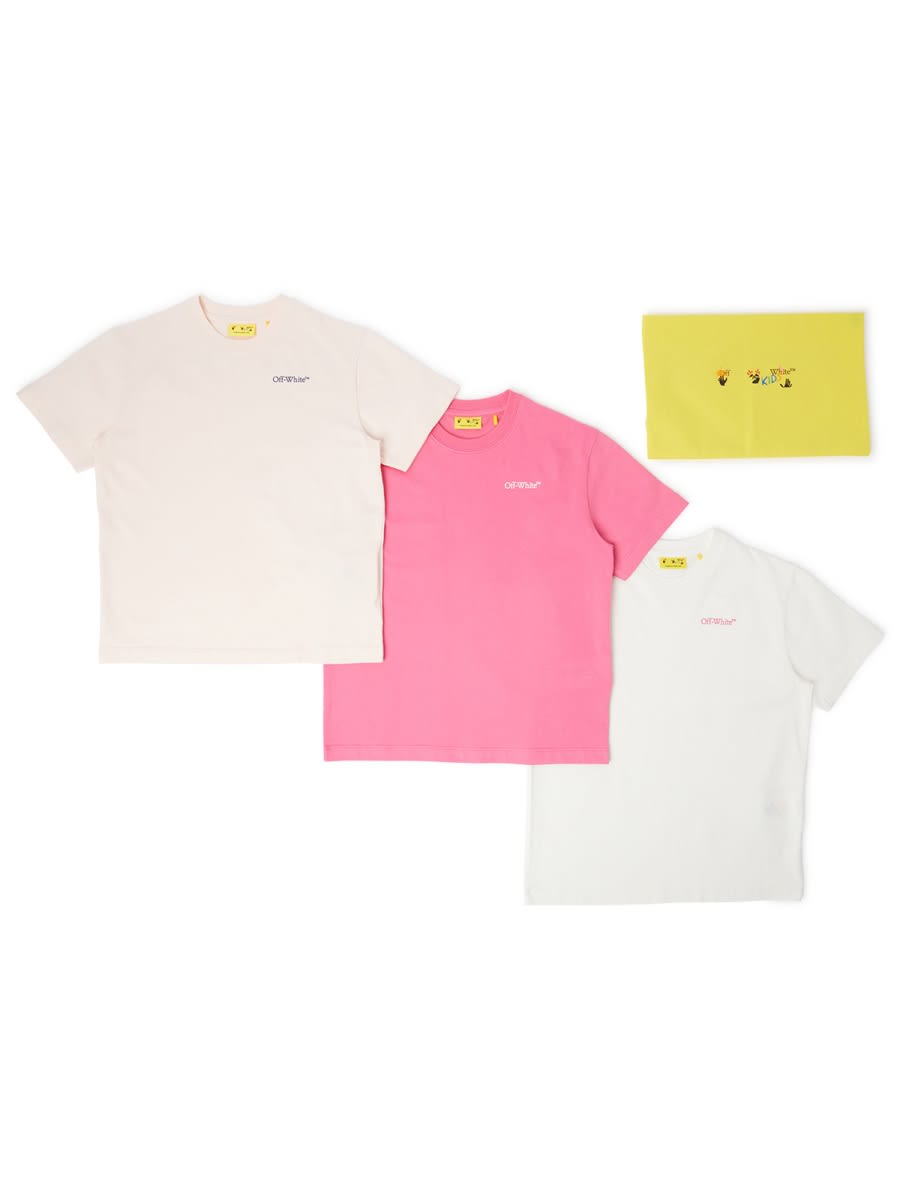 Off-white Pack 3 T-shirts In Multi