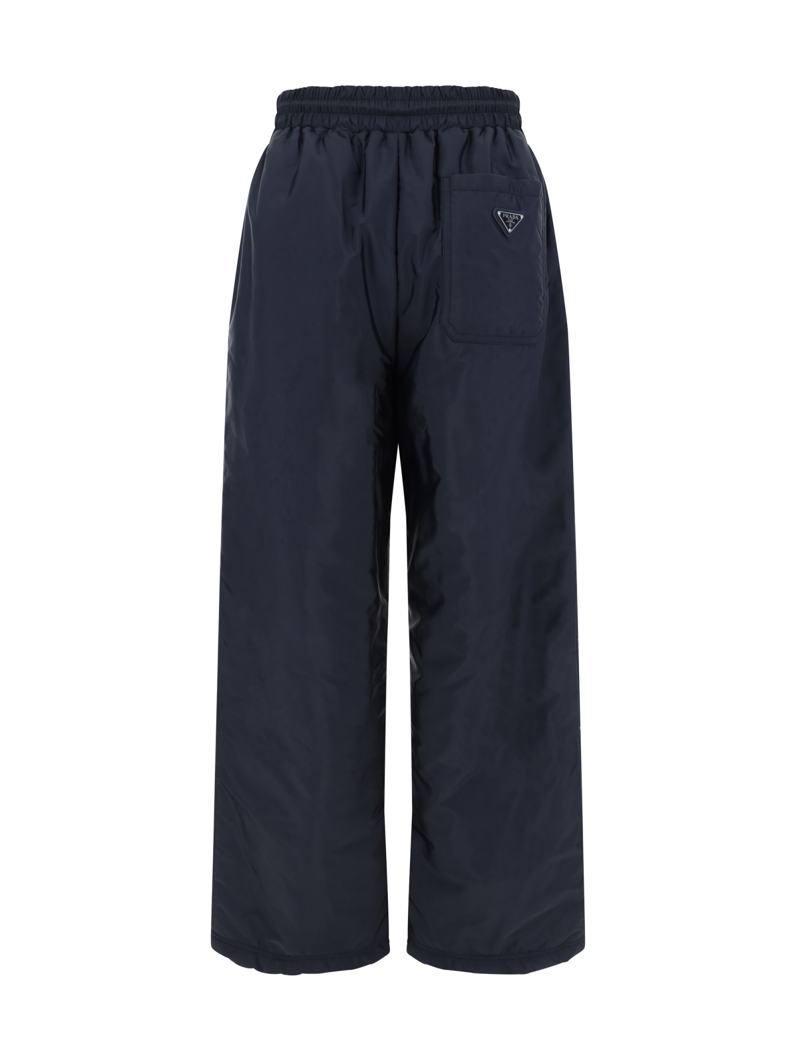 Shop Prada Pants In Bleu