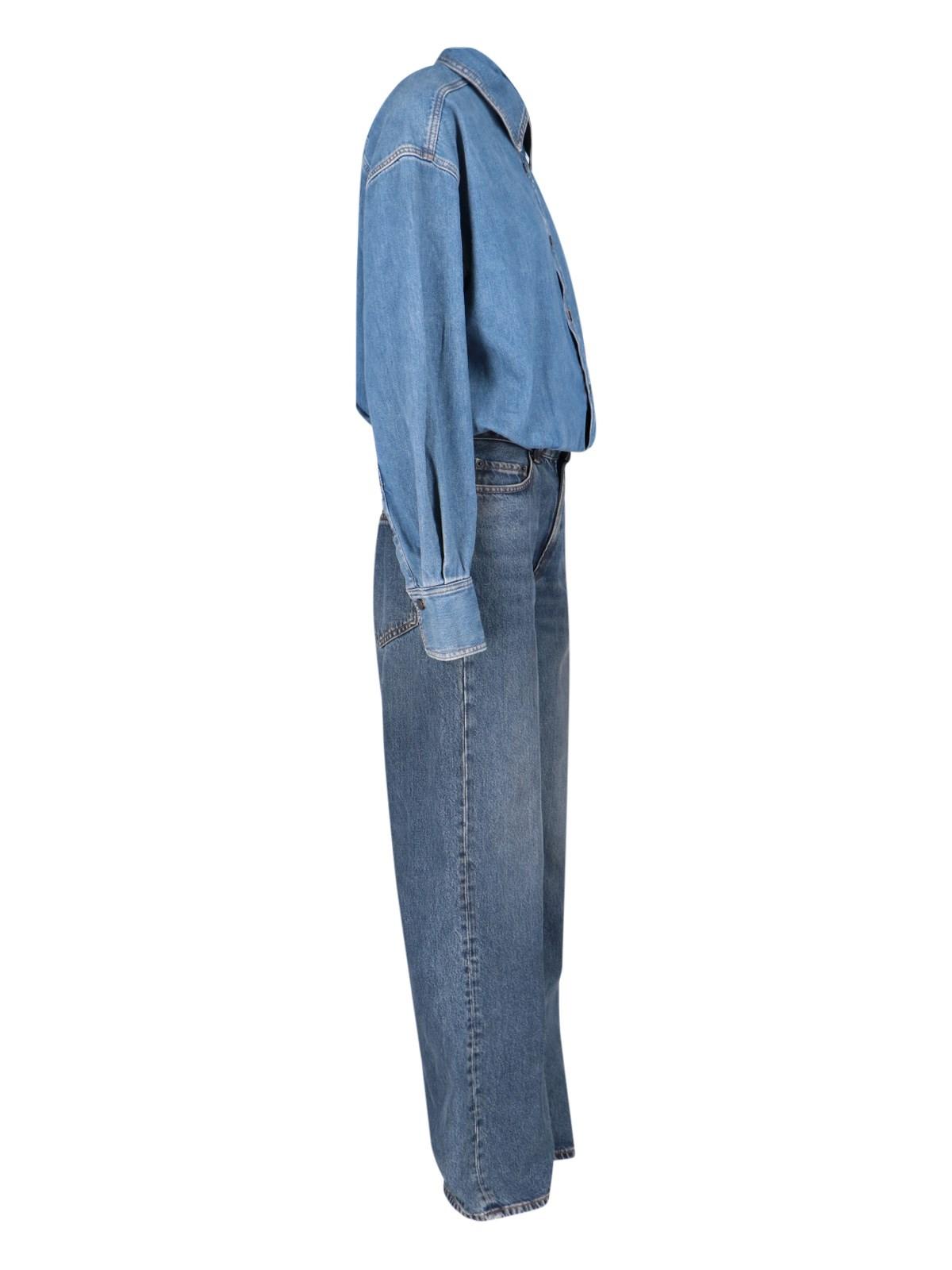Haikure Tessie Maxi Shirt Dress In Oil Blue