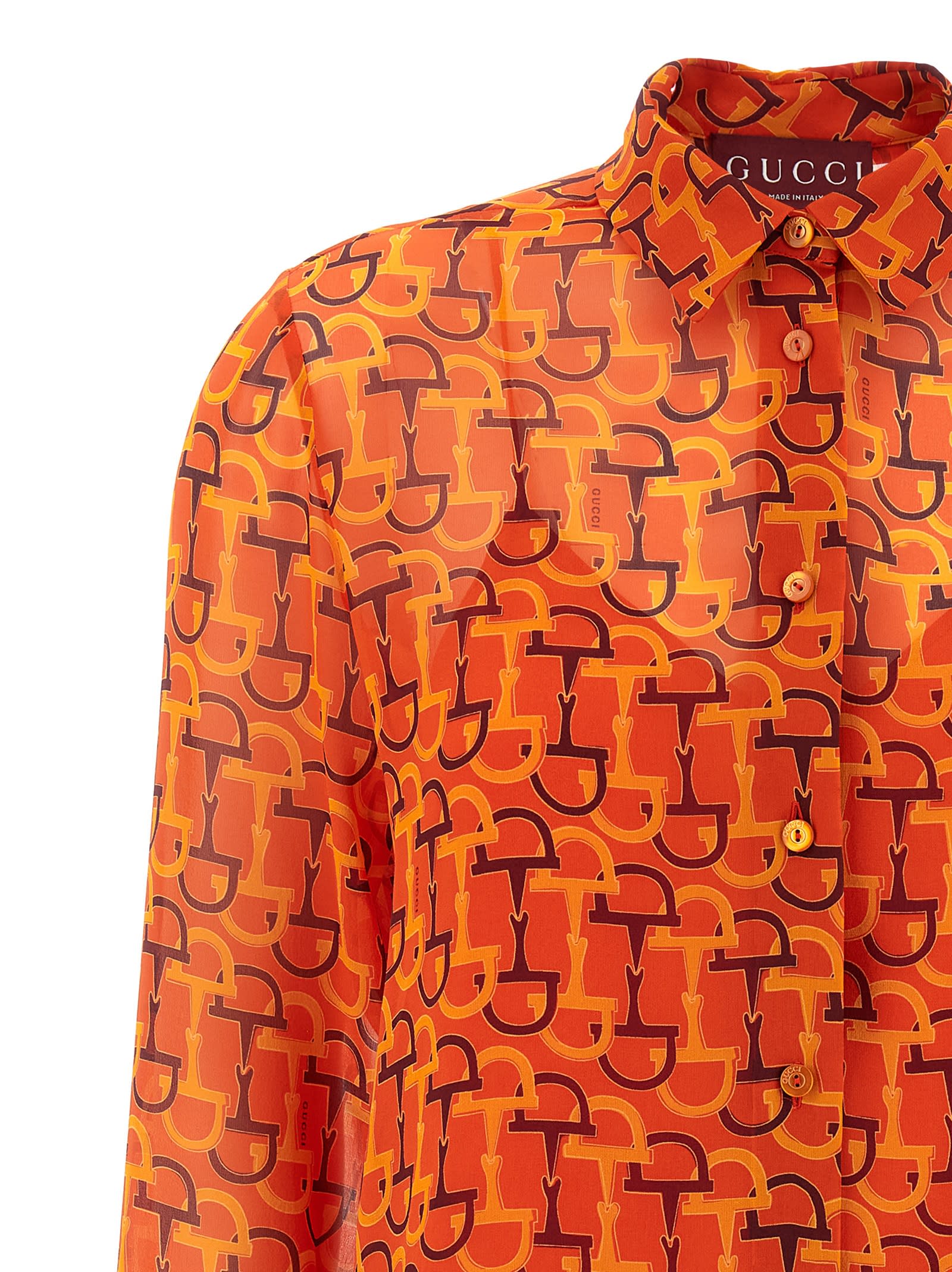 Gucci Women Clamp Print Shirt