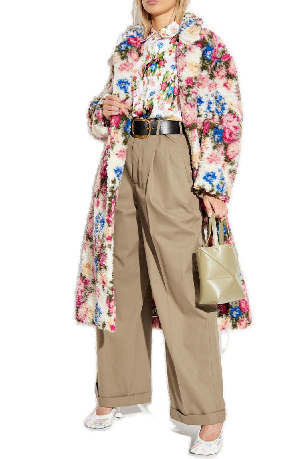 Shop Loewe Floral-printed Button-up Shirt In Multicolour