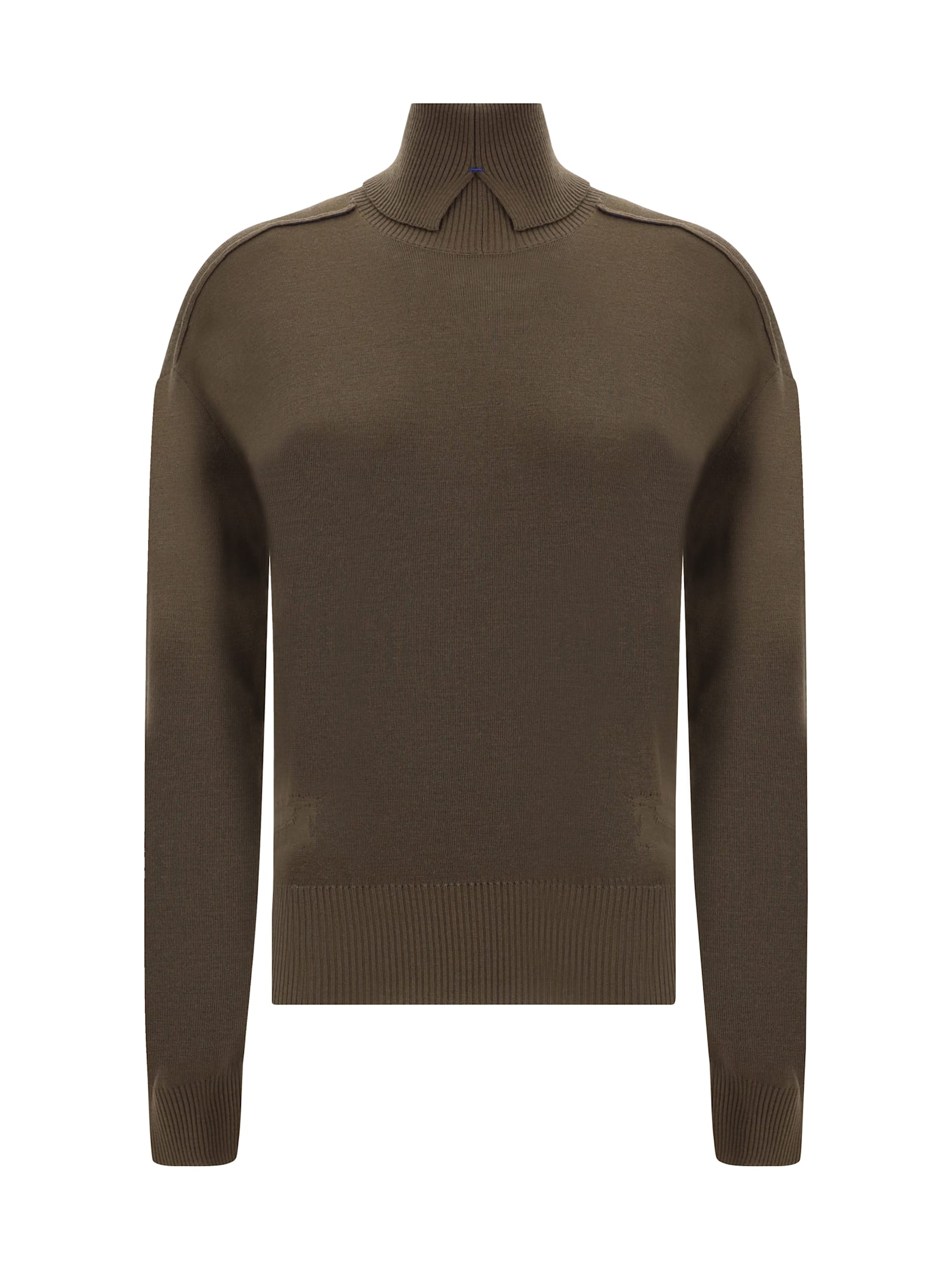 Shop Burberry Turtleneck Sweater In Military