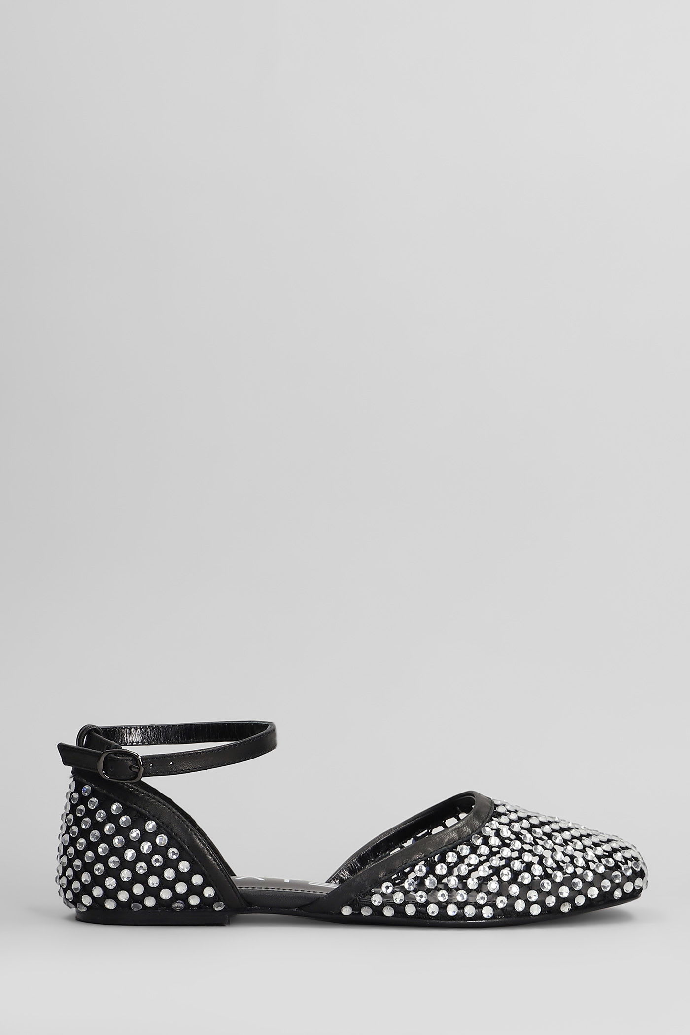 Ballet Flats In Black Leather