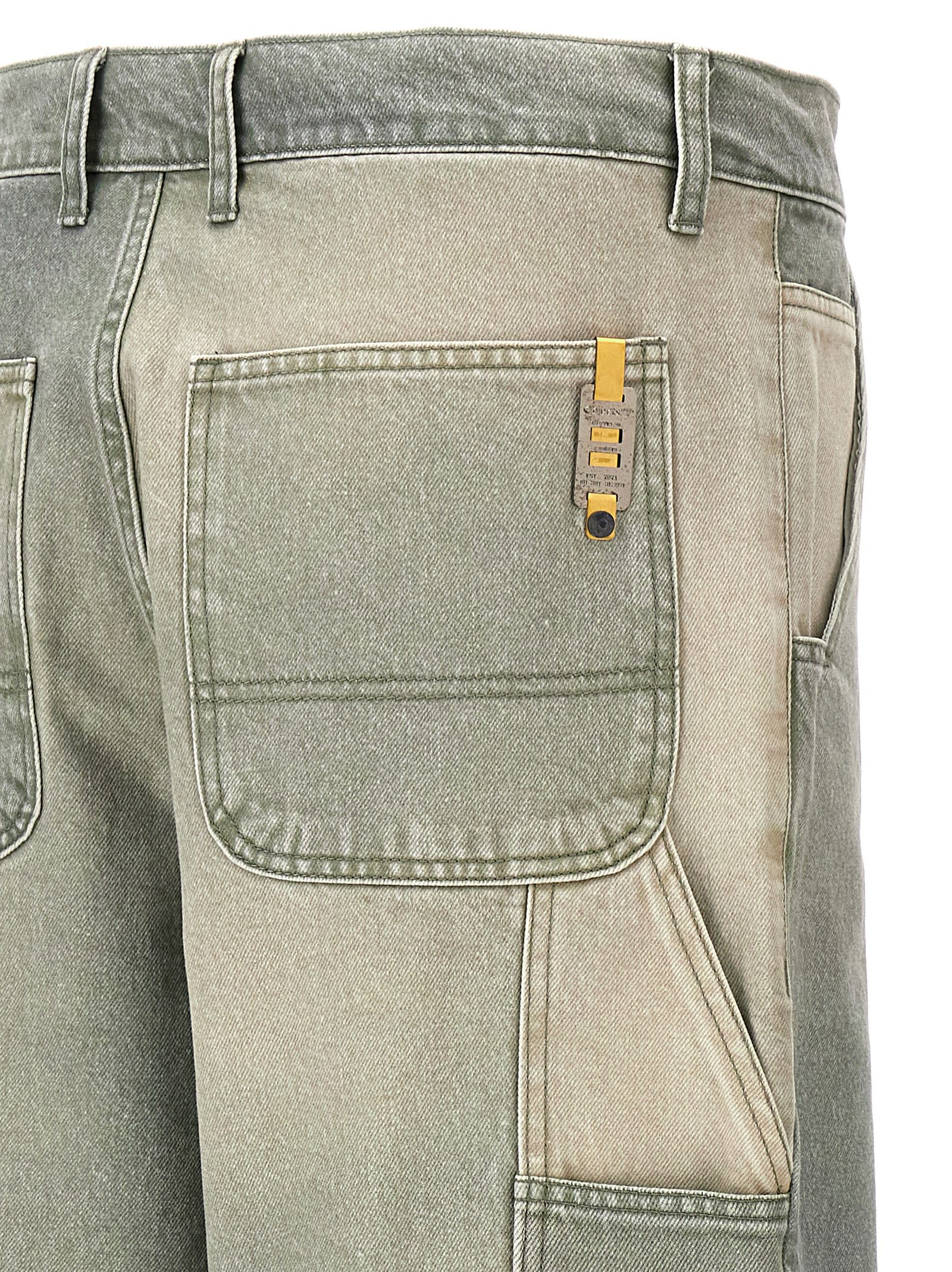 Shop Objects Iv Life Baggy Jeans In Green