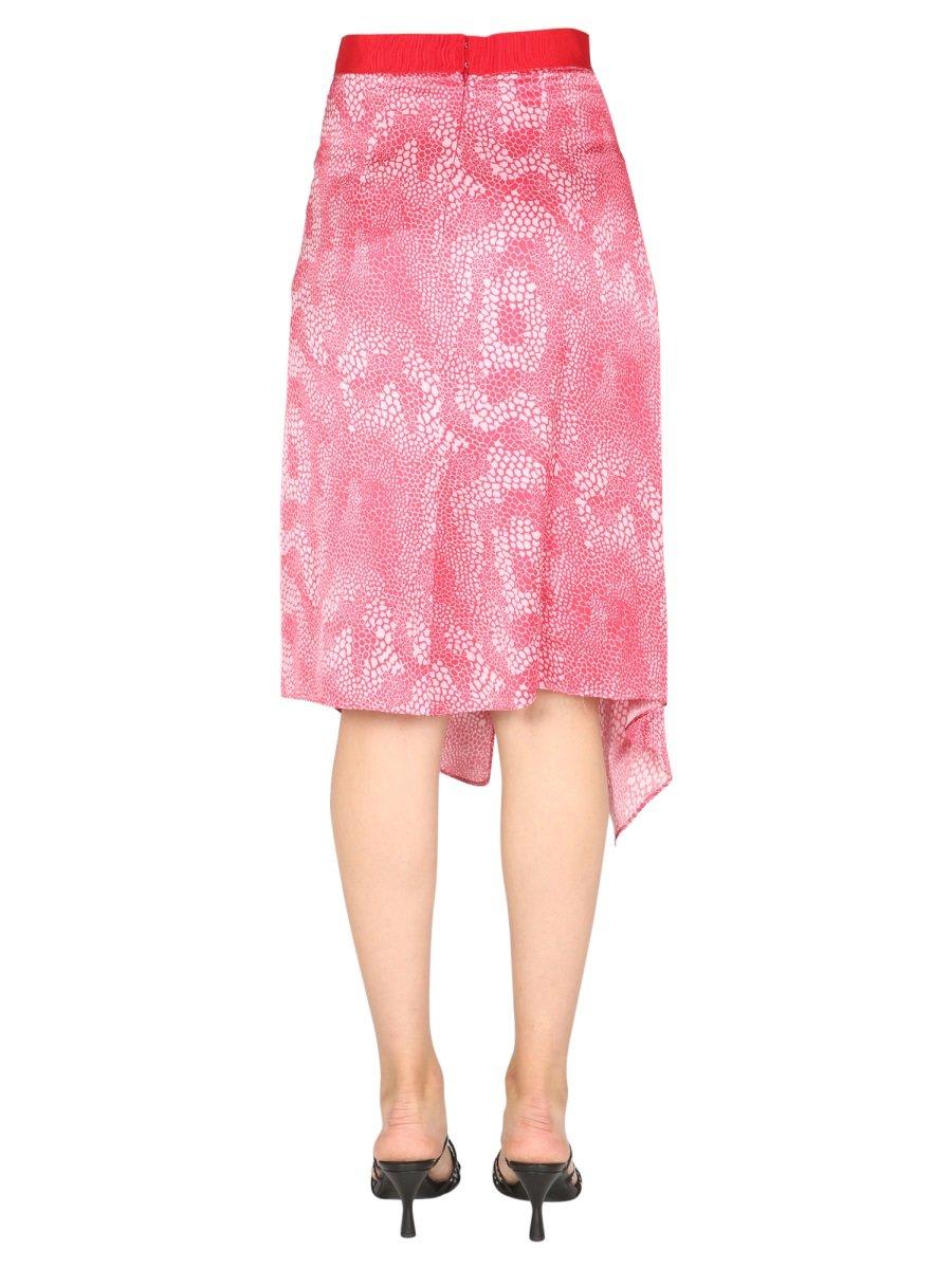 Shop Isabel Marant Vaiami Printed Skirt In Fuchsia