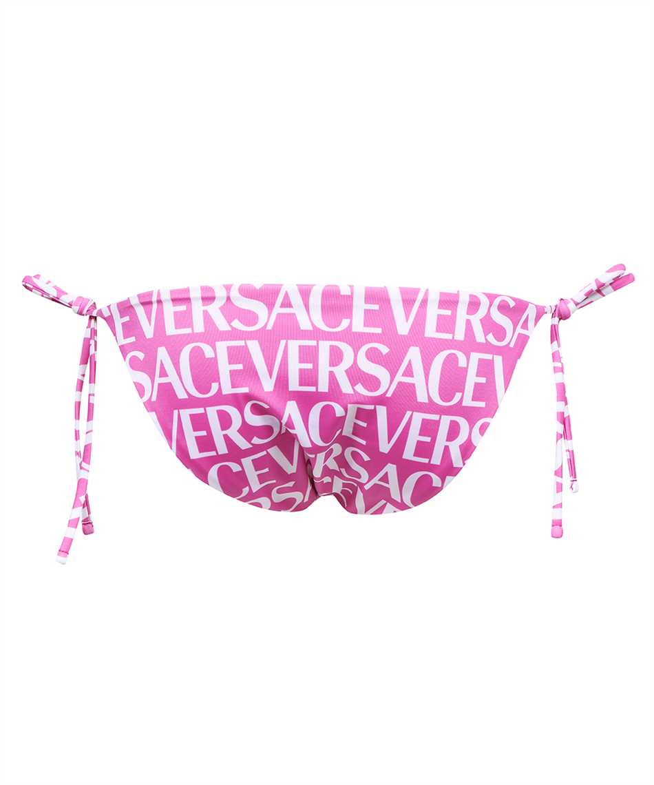 Shop Versace Tie Side Bikini Hipster In Fuchsia