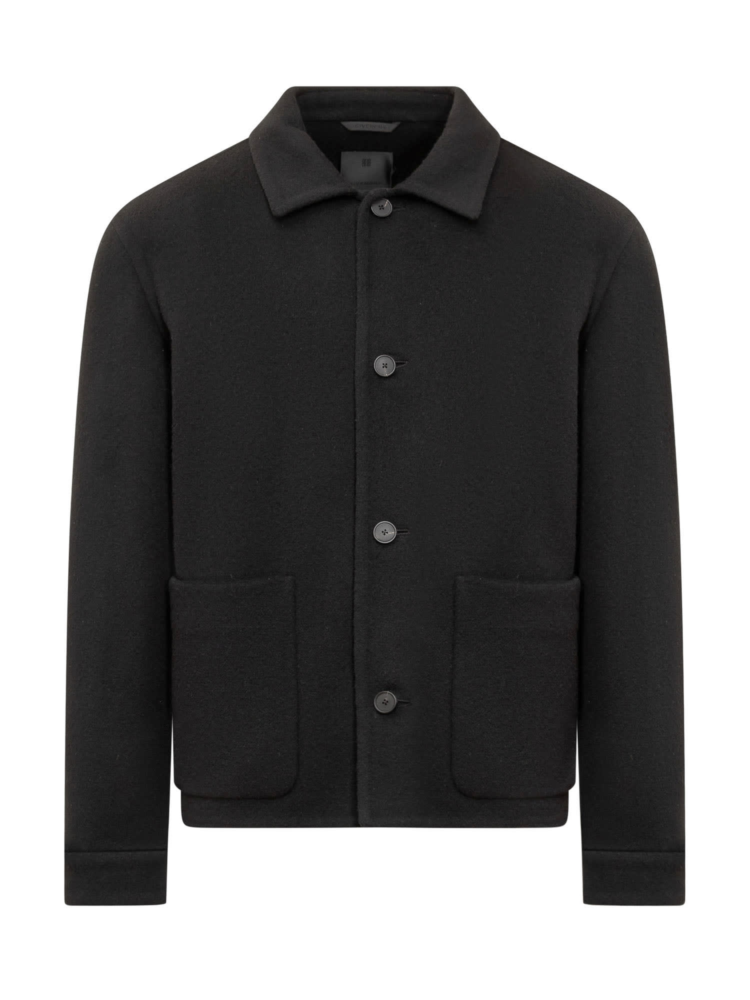 Shop Givenchy Shirt Jacket In Black