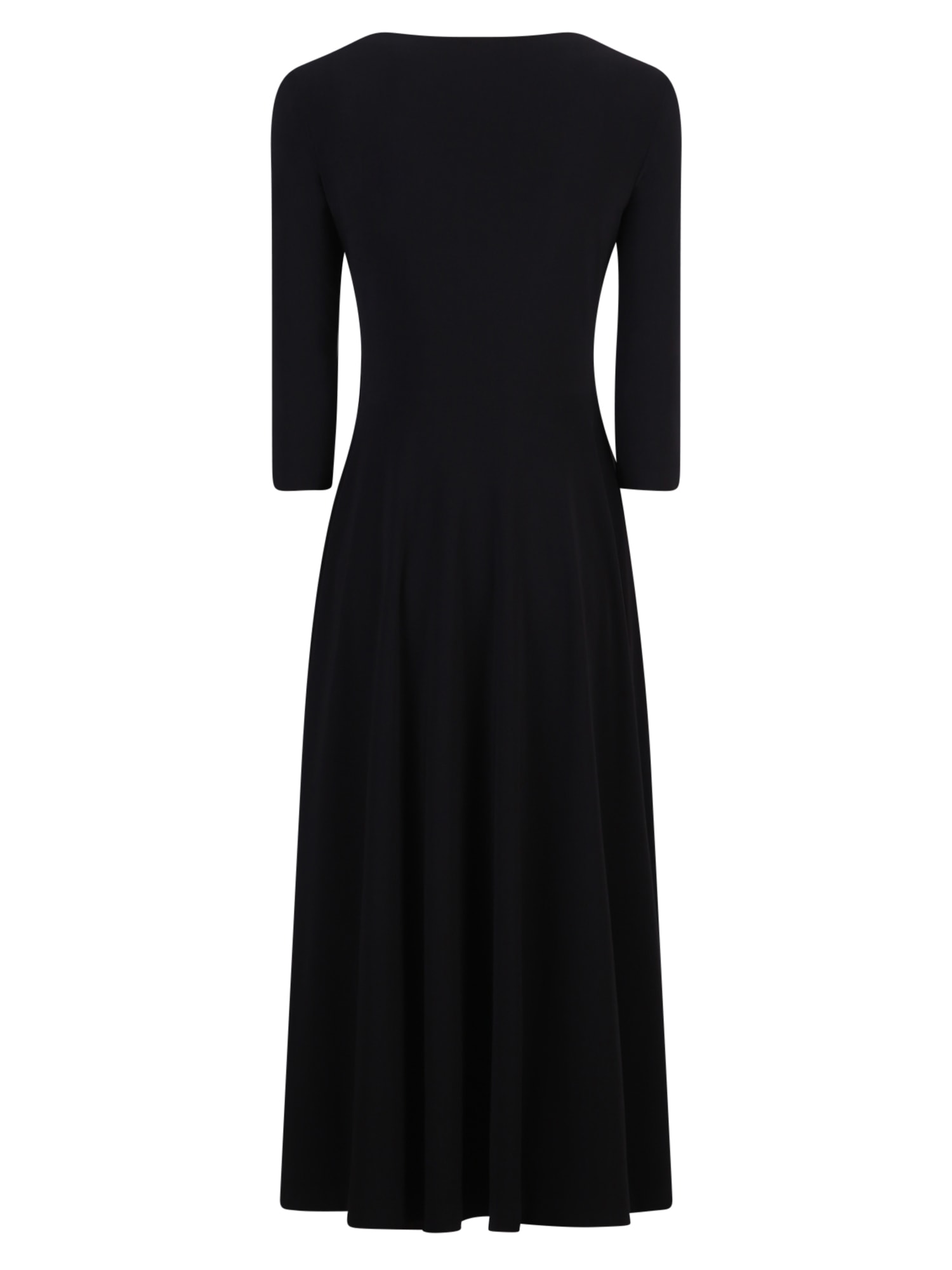 Shop Norma Kamali Jersey Dress In Black