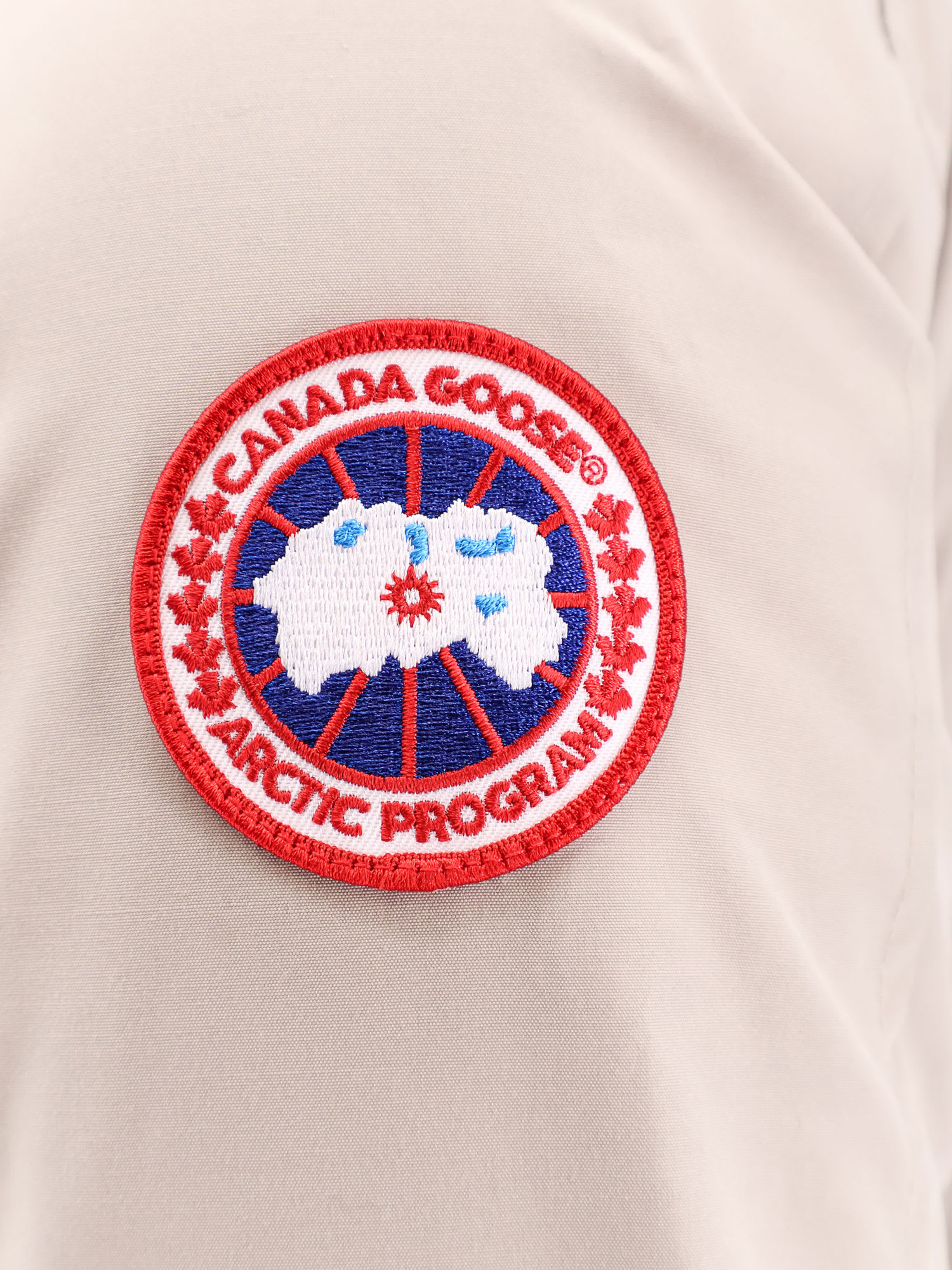 Shop Canada Goose Jacket In Beige