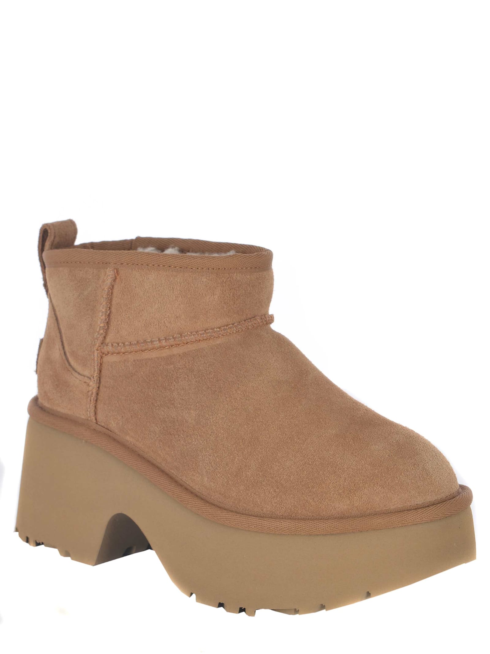 UGG BOOTS UGG CLASSIC ULTRA MINI NEW HEIGHTS MADE OF SUEDE LEATHER 