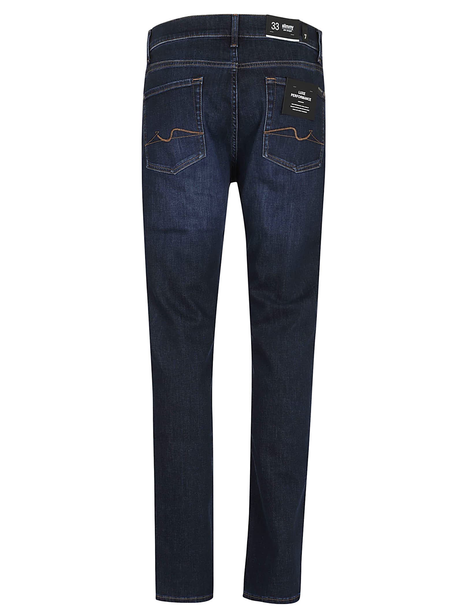 Shop 7 For All Mankind Slimmy Luxpermae In Dark Blue