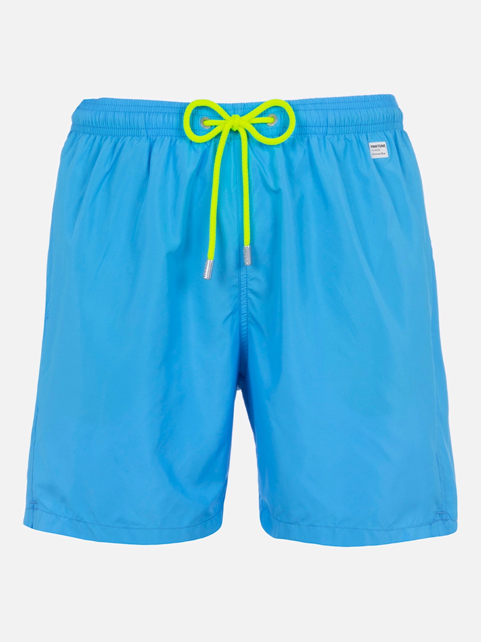Shop Mc2 Saint Barth Man Lightweight Fabric Aqua Blue Swim Shorts Lighting Pantone Pantone® Special Edition In Sky