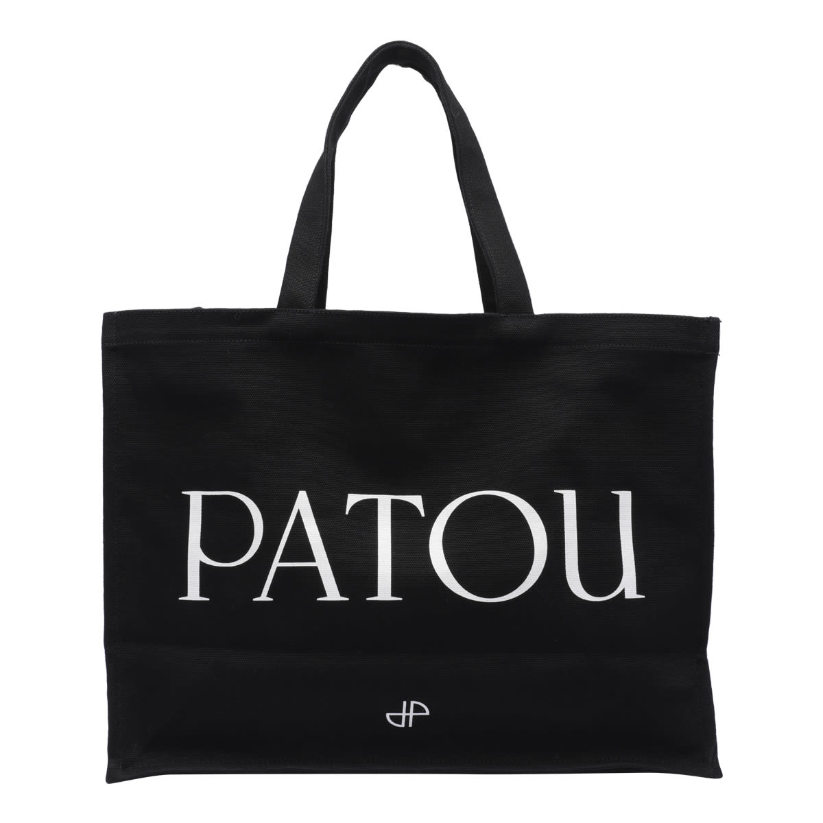 Shop Patou Large Logo Tote Bag In Nero