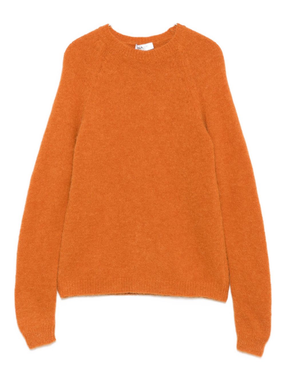 Base Round-neck Long-sleeve Sweater In Orange