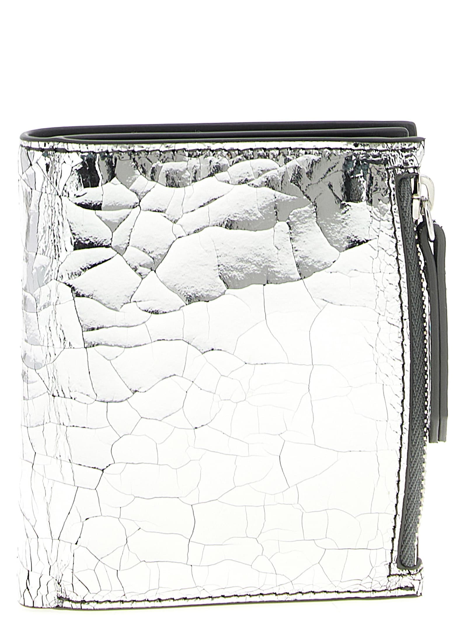 Maison Margiela Broken Mirror Wallet Wallets And Card Holders Silver In Silver
