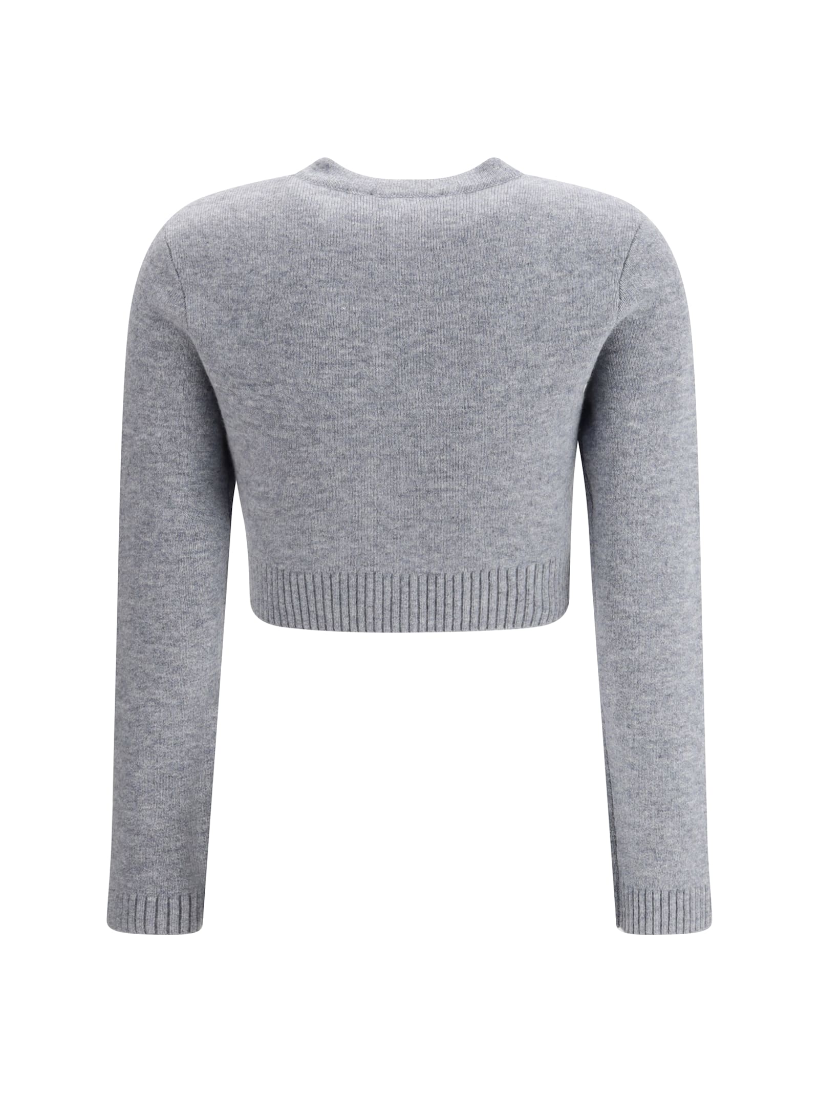 Self-portrait Wool Cardigan In Gray
