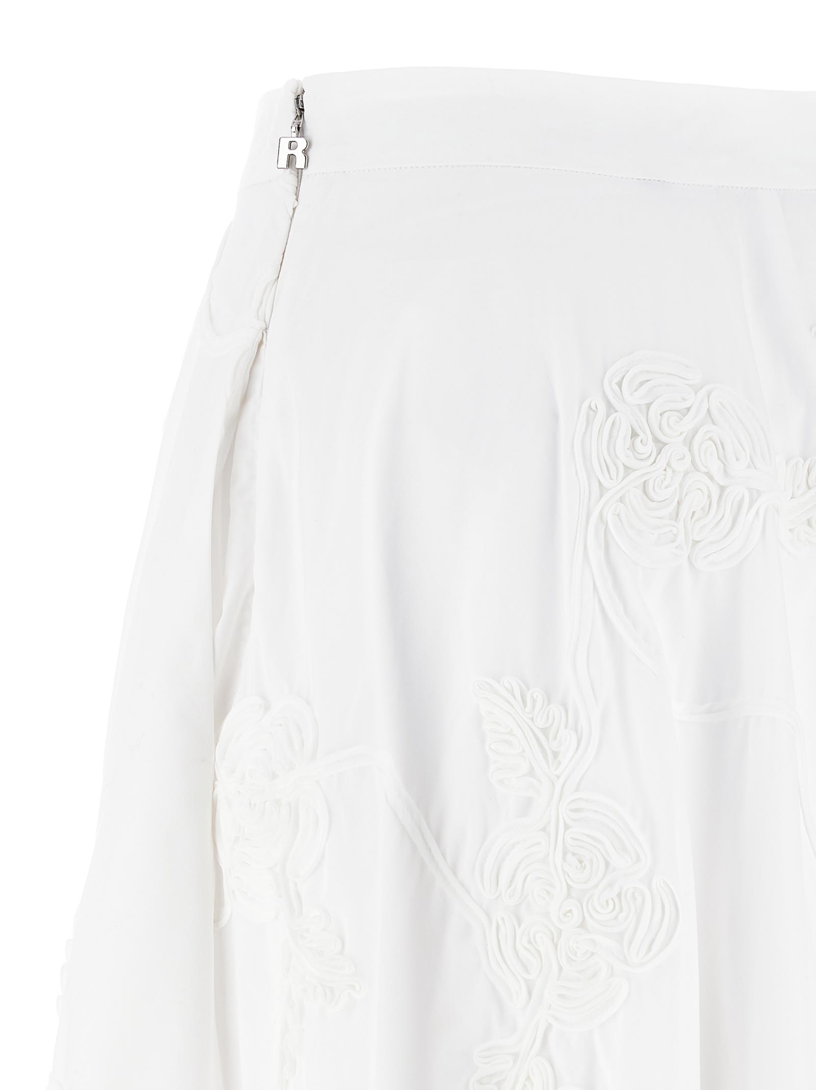 Rotate Birger Christensen Flower Maxi Skirt In White