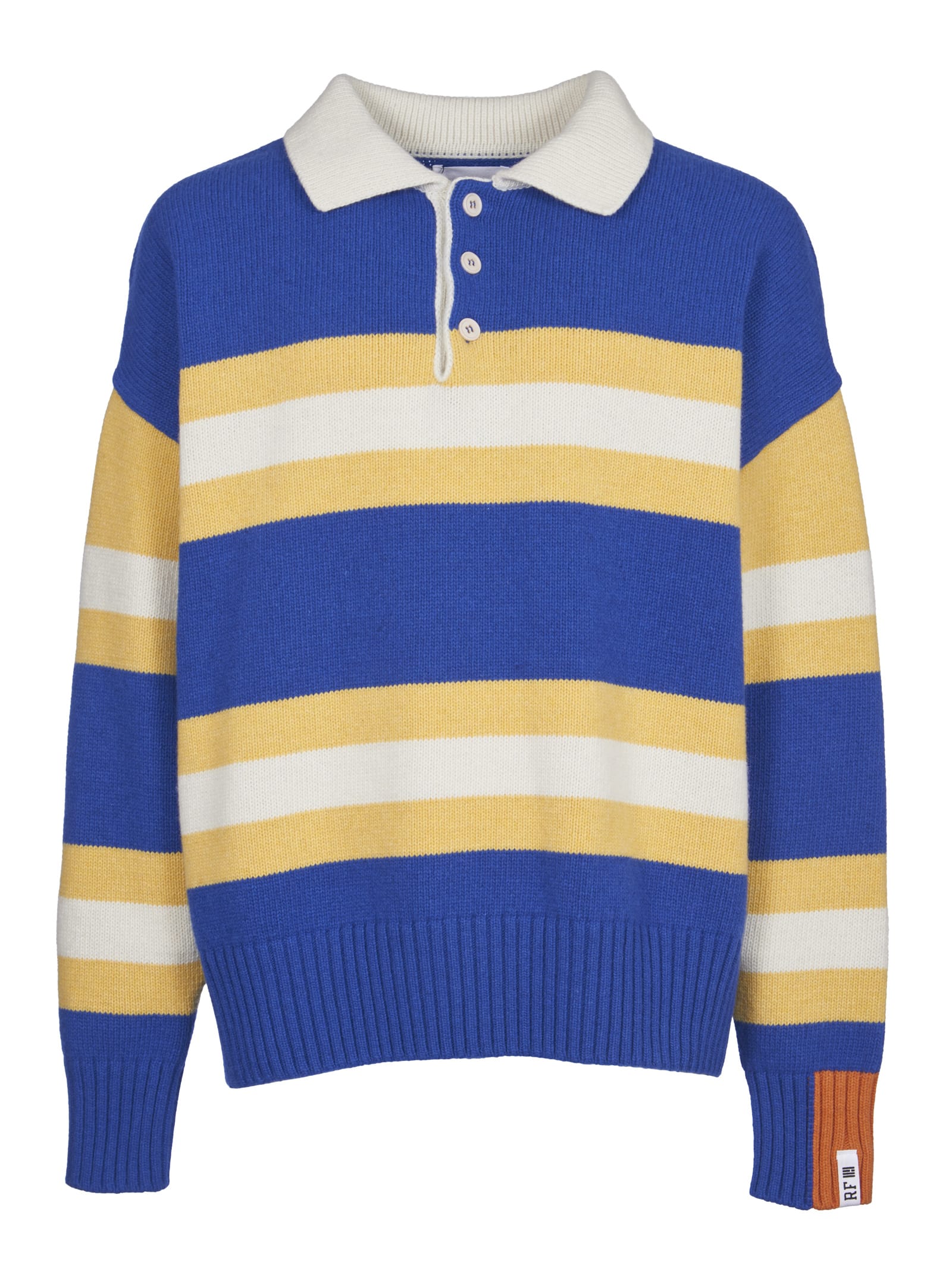 Right For Striped Polo Sweater