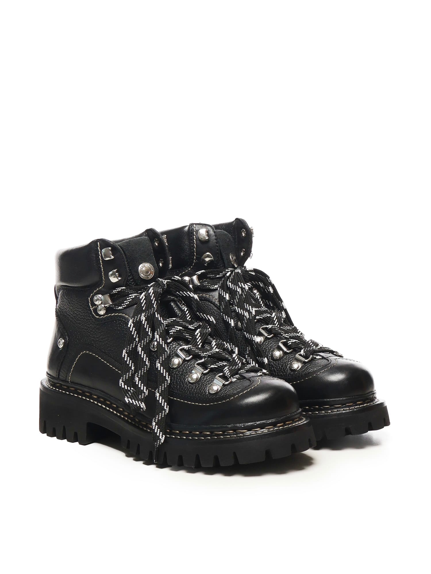 Dsquared2 Canadian Hiking Boots In Black