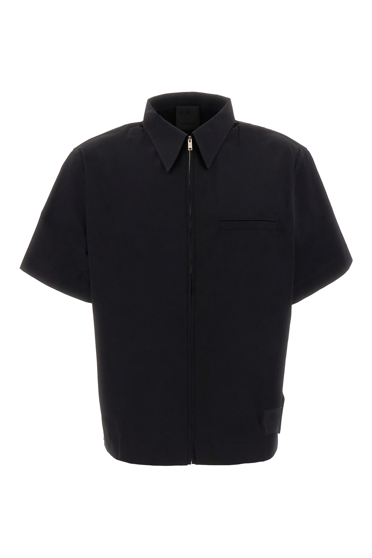 Shop Givenchy Black Stretch Poplin Shirt In 001