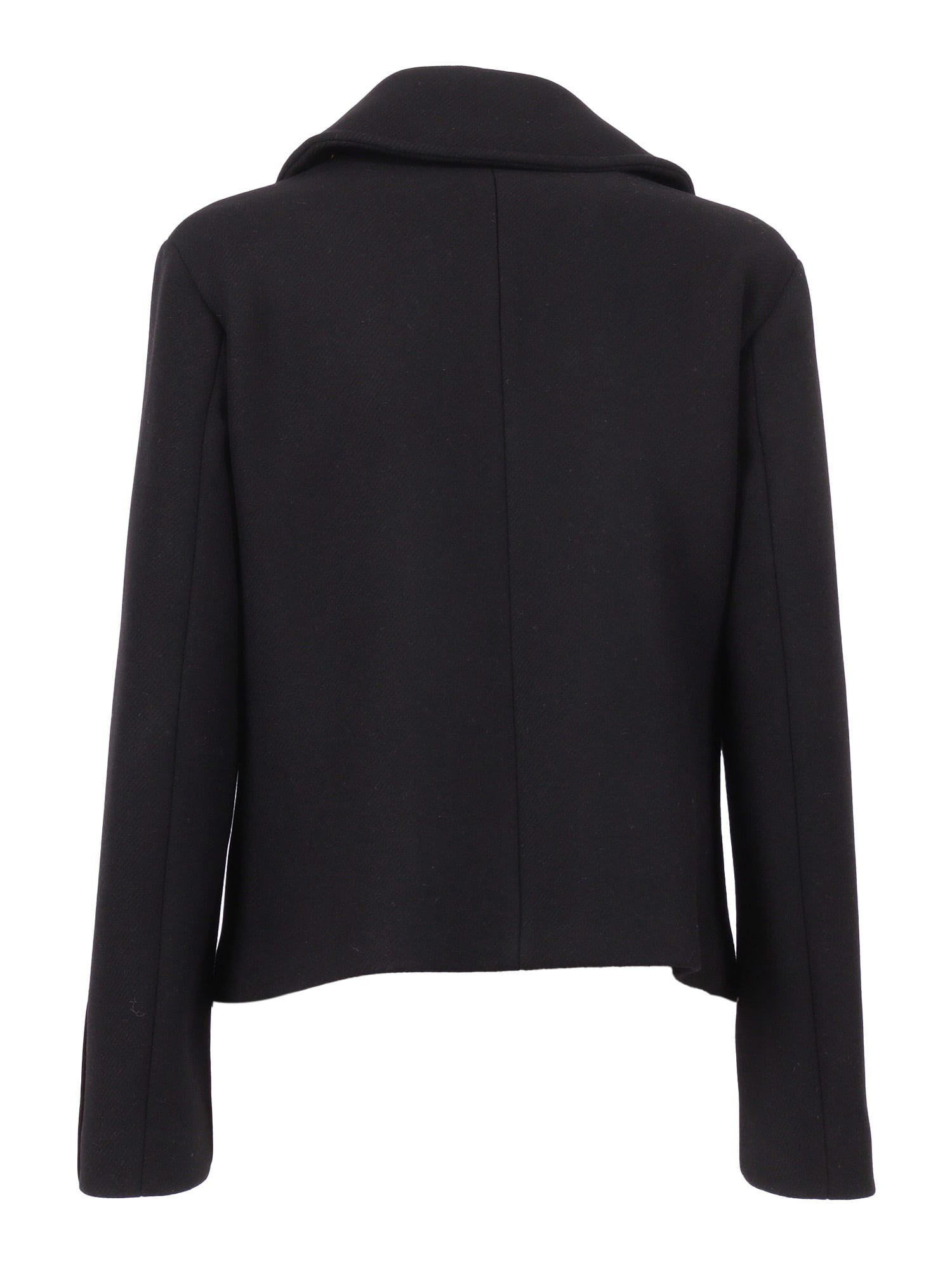 Sealup Teodora Buttoned Pea Coat In Black