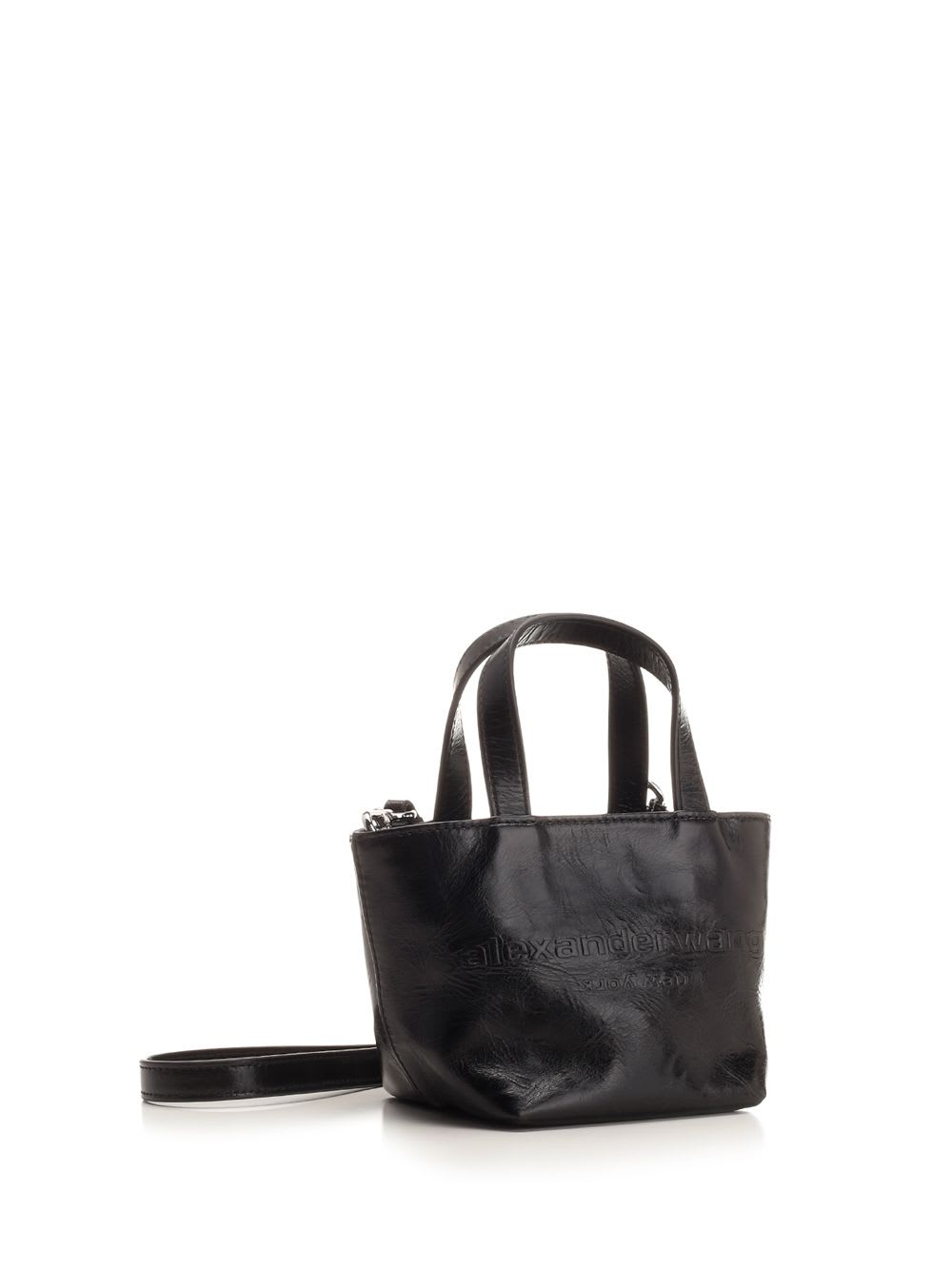 Shop Alexander Wang Punch Mini Tote Bag In Black