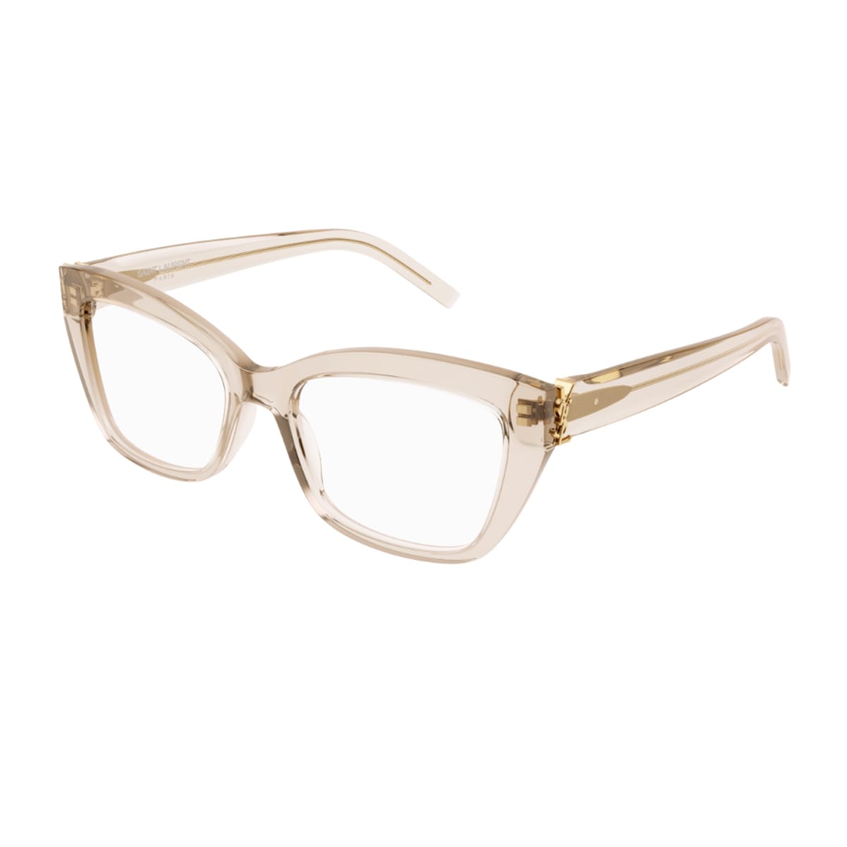 Saint Laurent Sl M117 Linea Monogram 004 Nude Trasparente Glasses