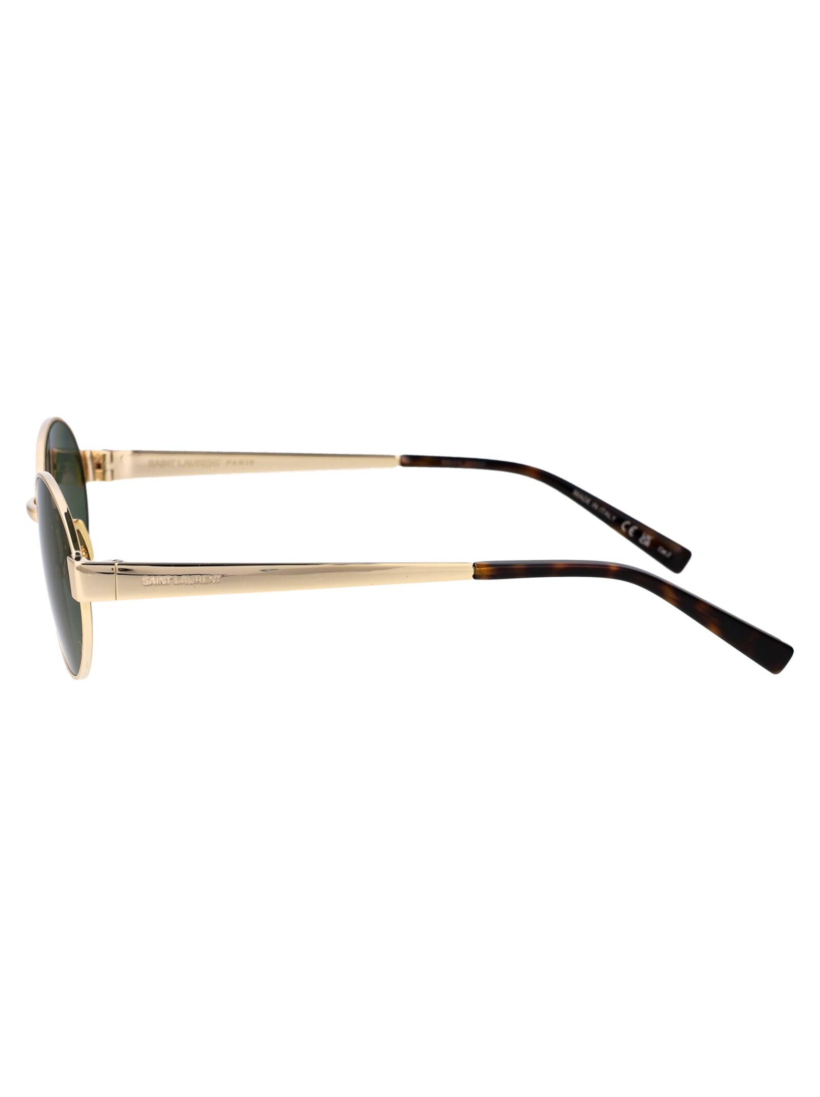 Saint Laurent Round Sunglasses Sl 692 003 In Green