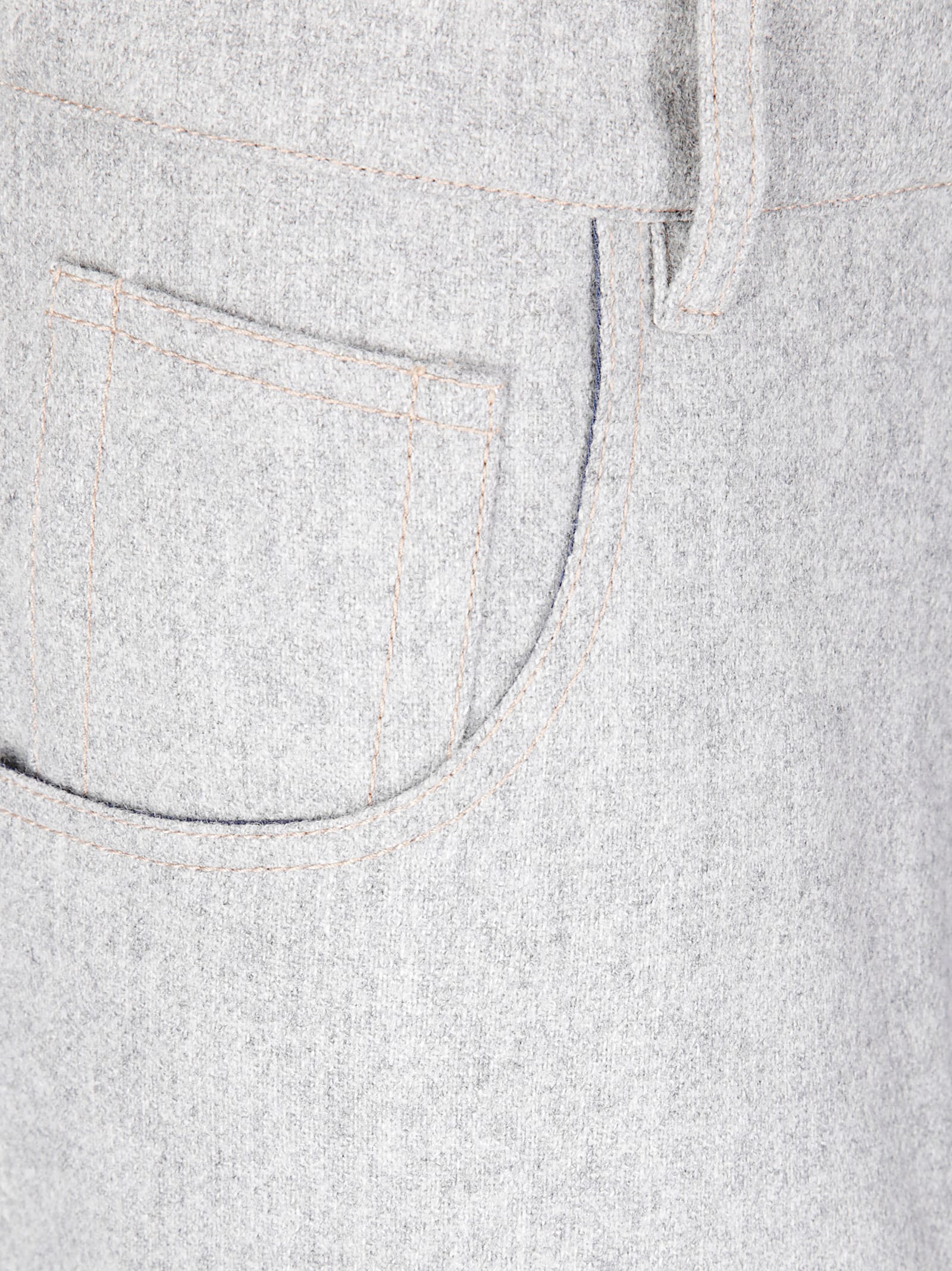 Jejia Wide-leg Lightweight Wool Pants With Minimalist Design In Gray