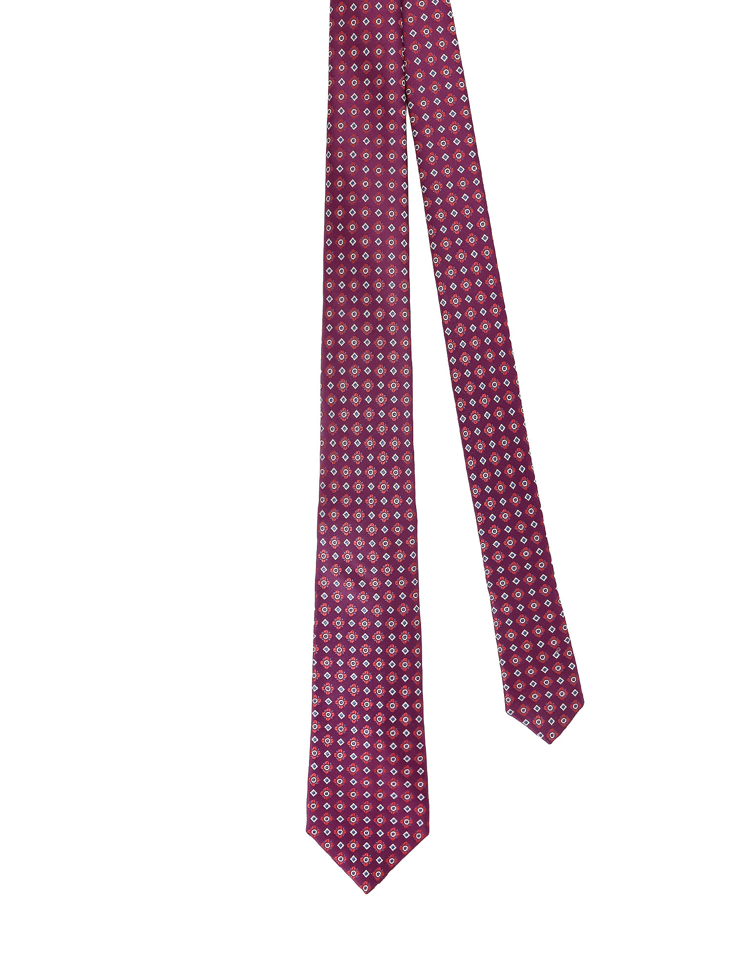 Kiton Silk Tie In Purple