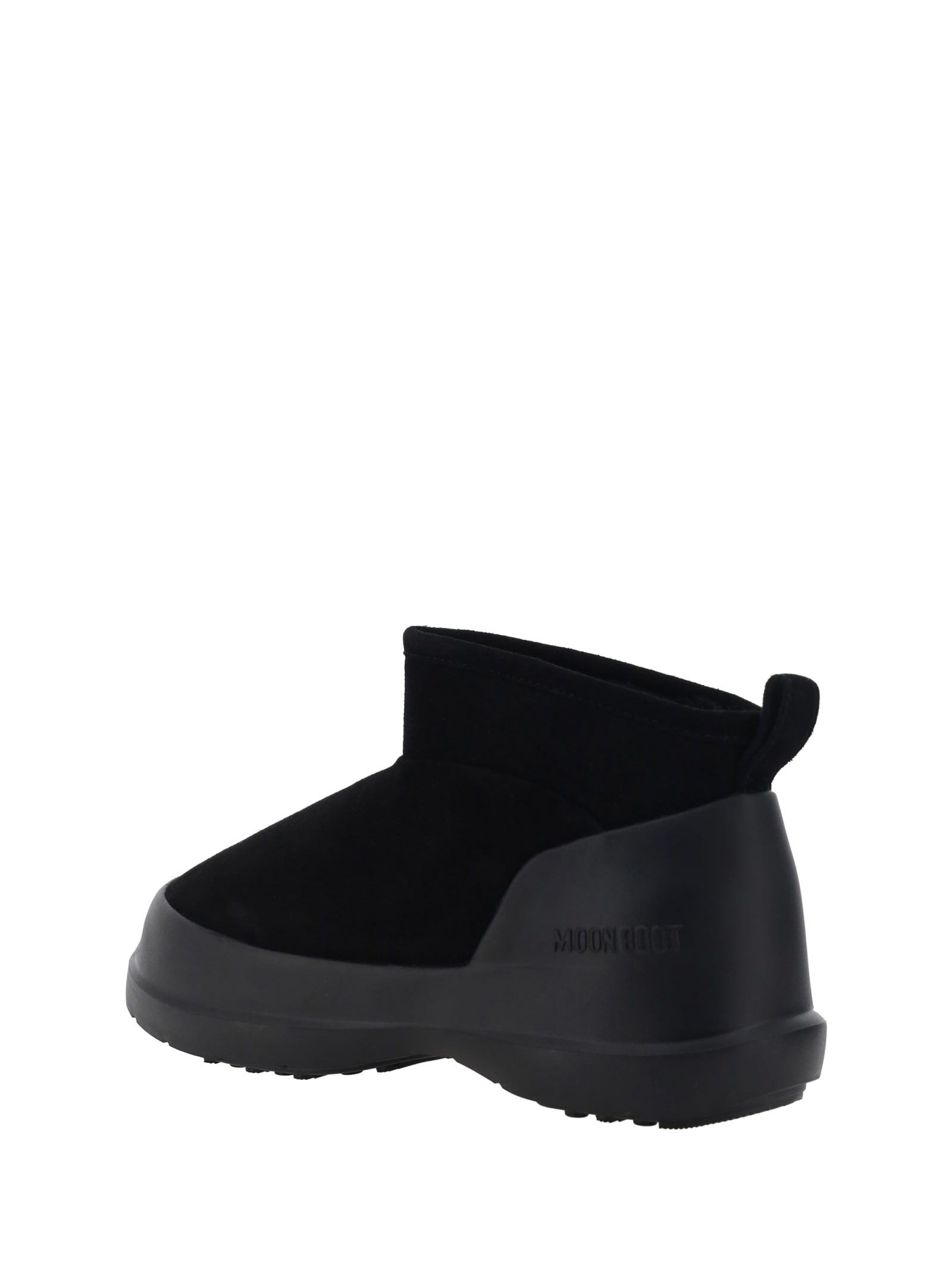 Moon Boot Luna Low-suede Boots In Black