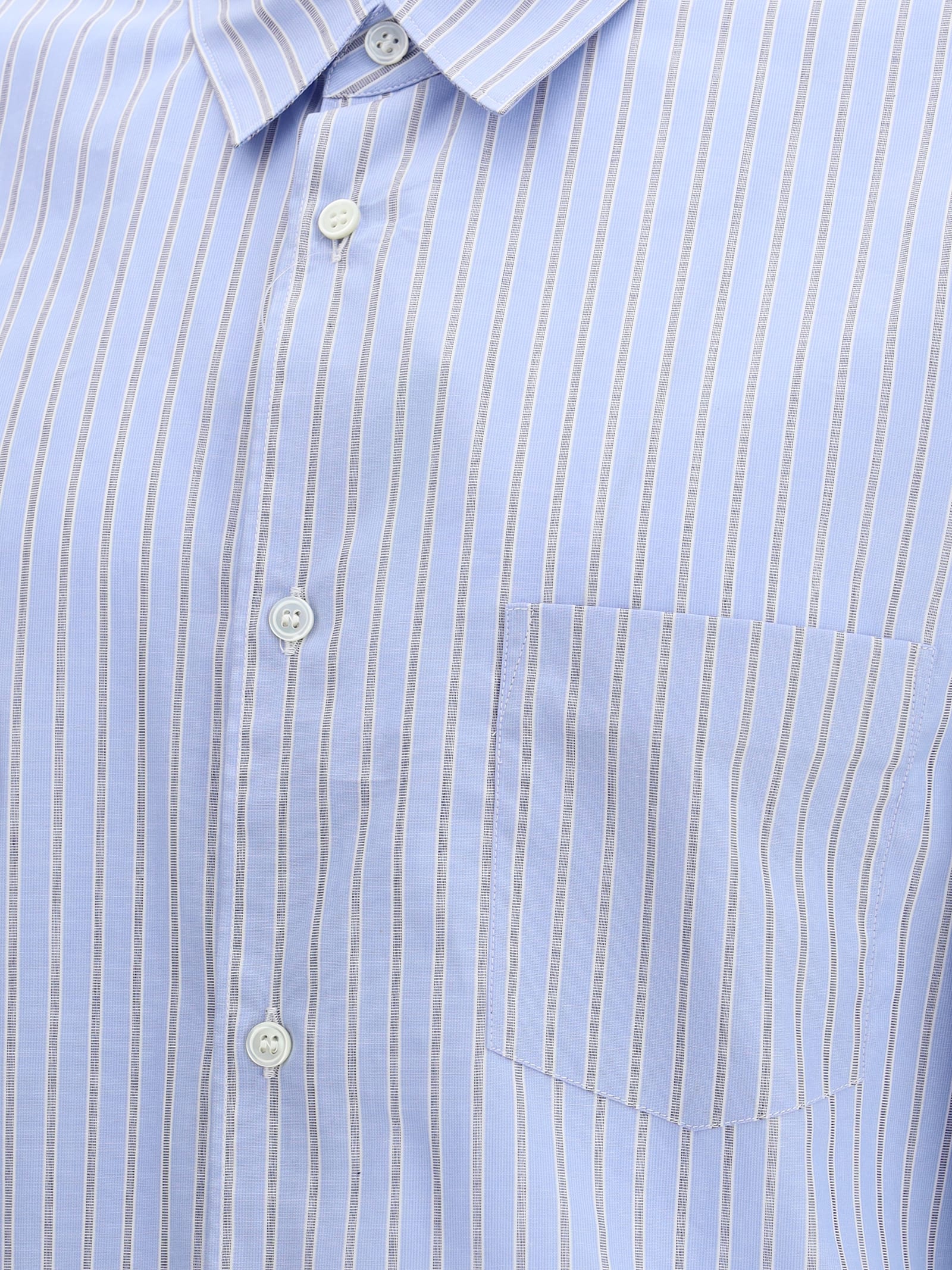 Comme Des Garçons Shirt Shirt In Blue
