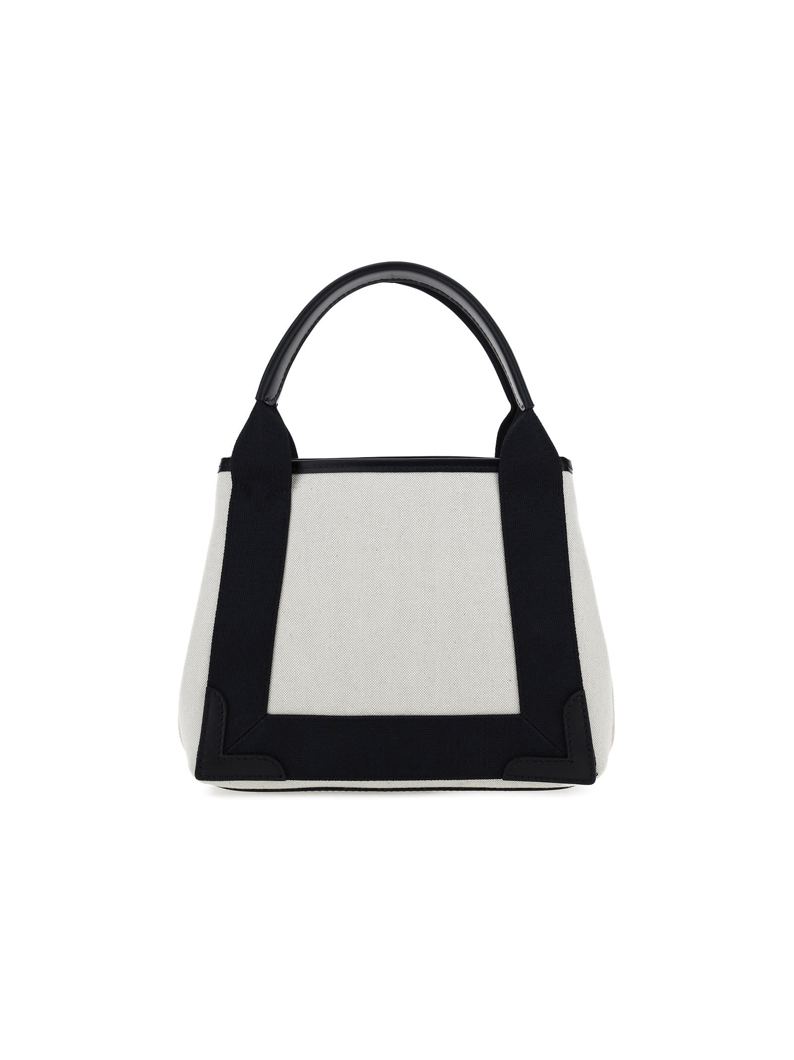 Shop Balenciaga Navy Cabas Xs Handbag In Black