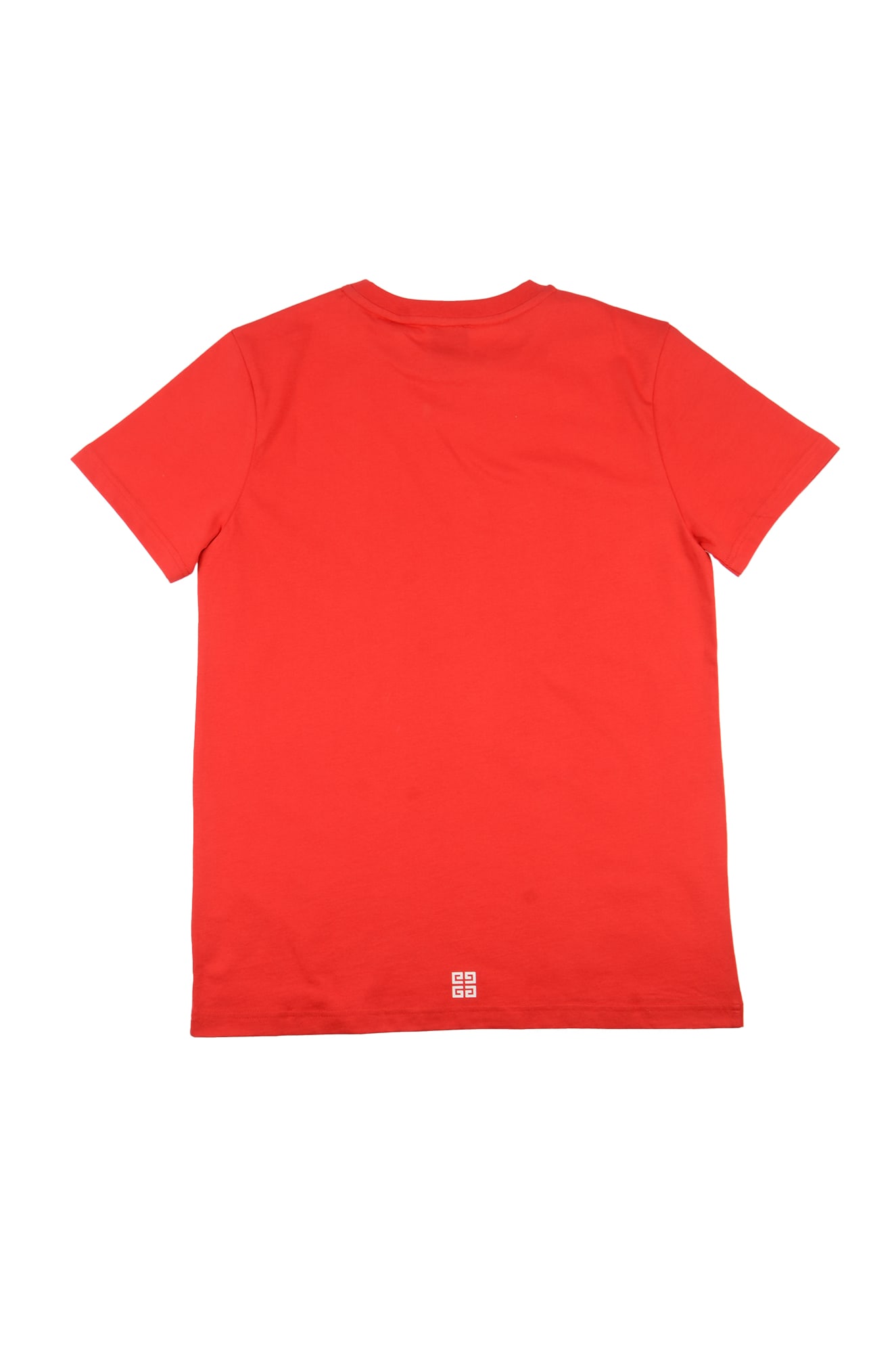 Shop Givenchy Logo Print Regular T-shirt In Bright Red