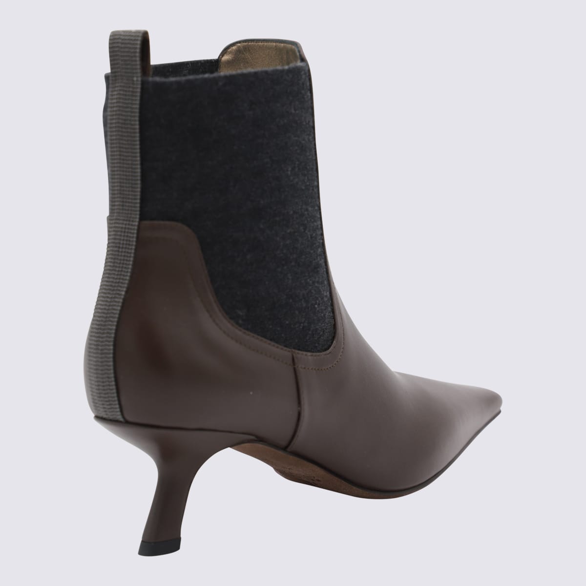 Shop Brunello Cucinelli Brown Leather Boots